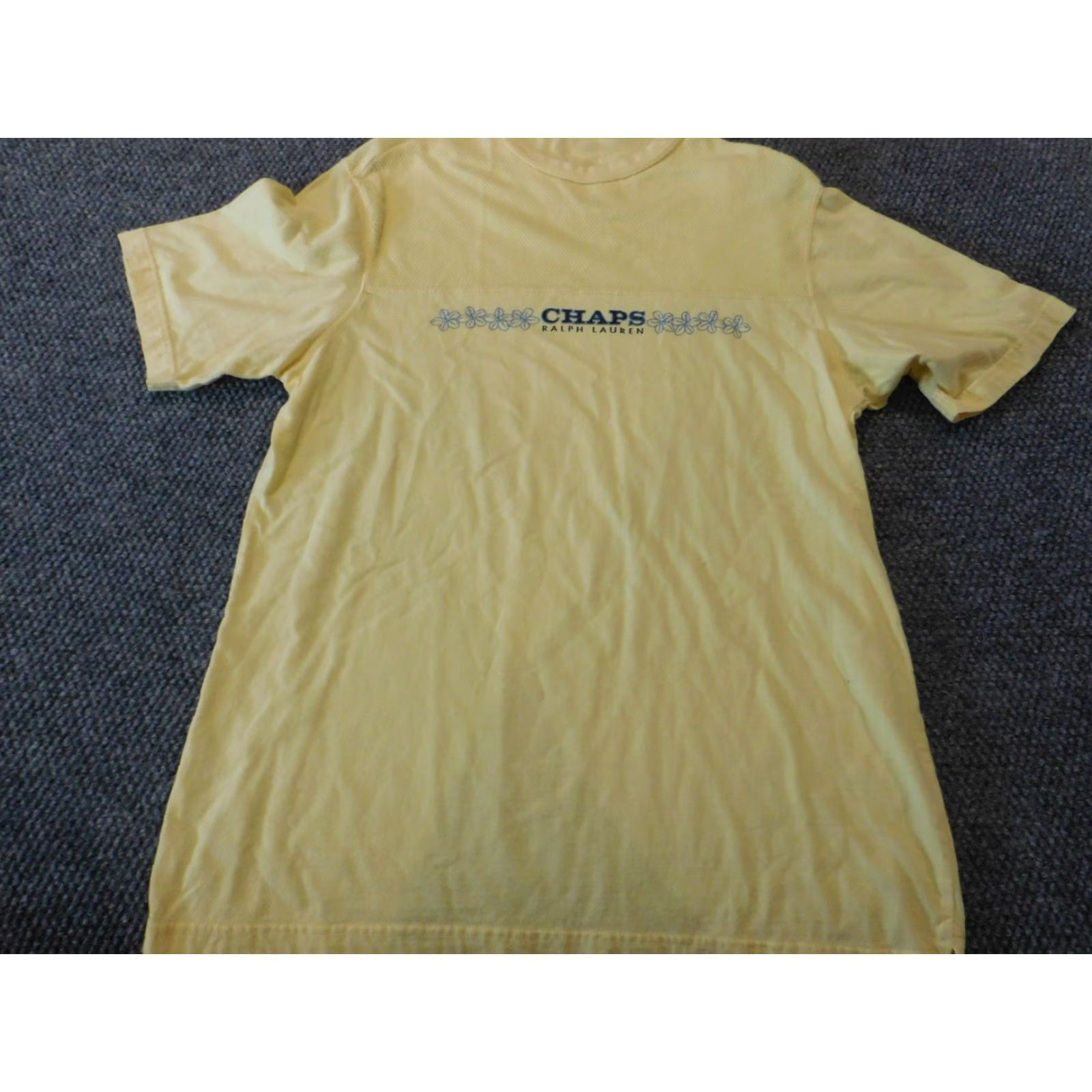 Ralph Lauren VINTAGE Ralph Lauren Mens T-Shirt Shirt 90s Yellow Logo Graphic L Cotton Knit Crew Neck Short Sleeve Mens Regular Adult Large All Seasons Size US L / EU 52-54 / 3 - 2 Thumbnail