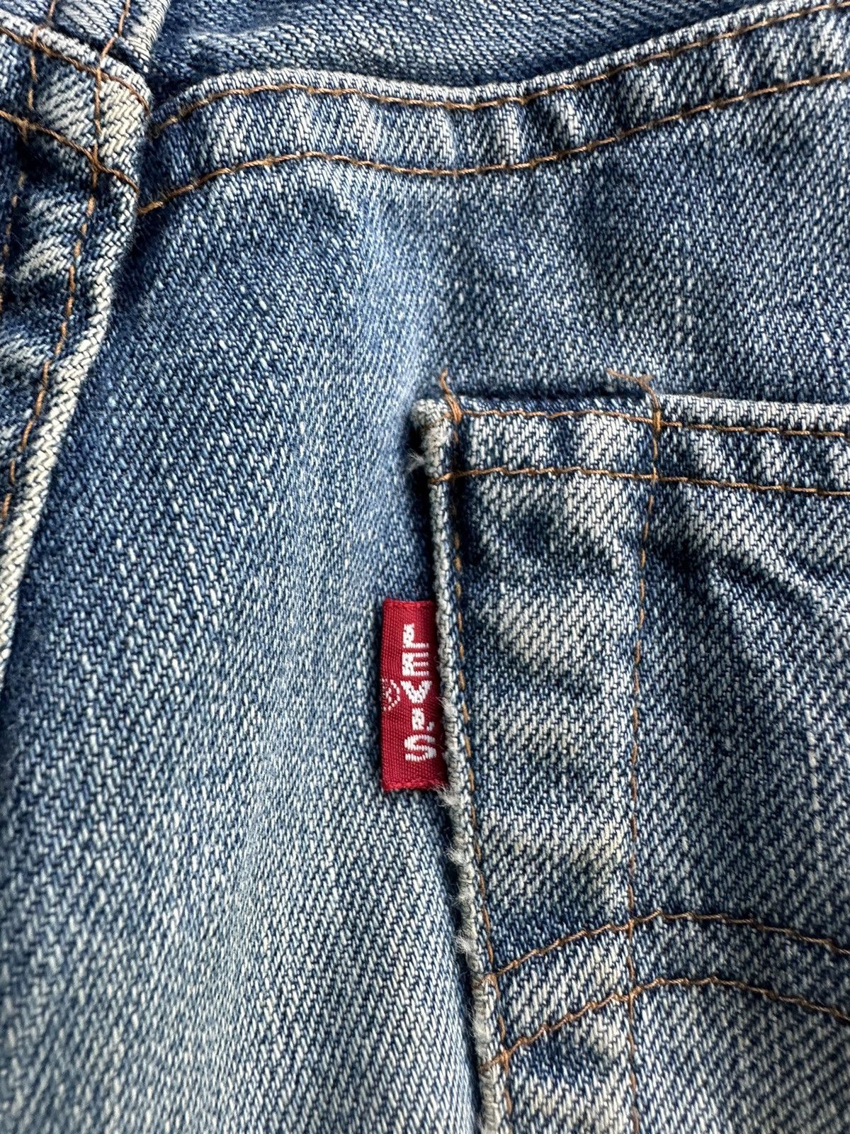 Levi's Vintage LVC 502 XX Crop Dirty Denim D477 Size US 32 / EU 48 - 6 Thumbnail