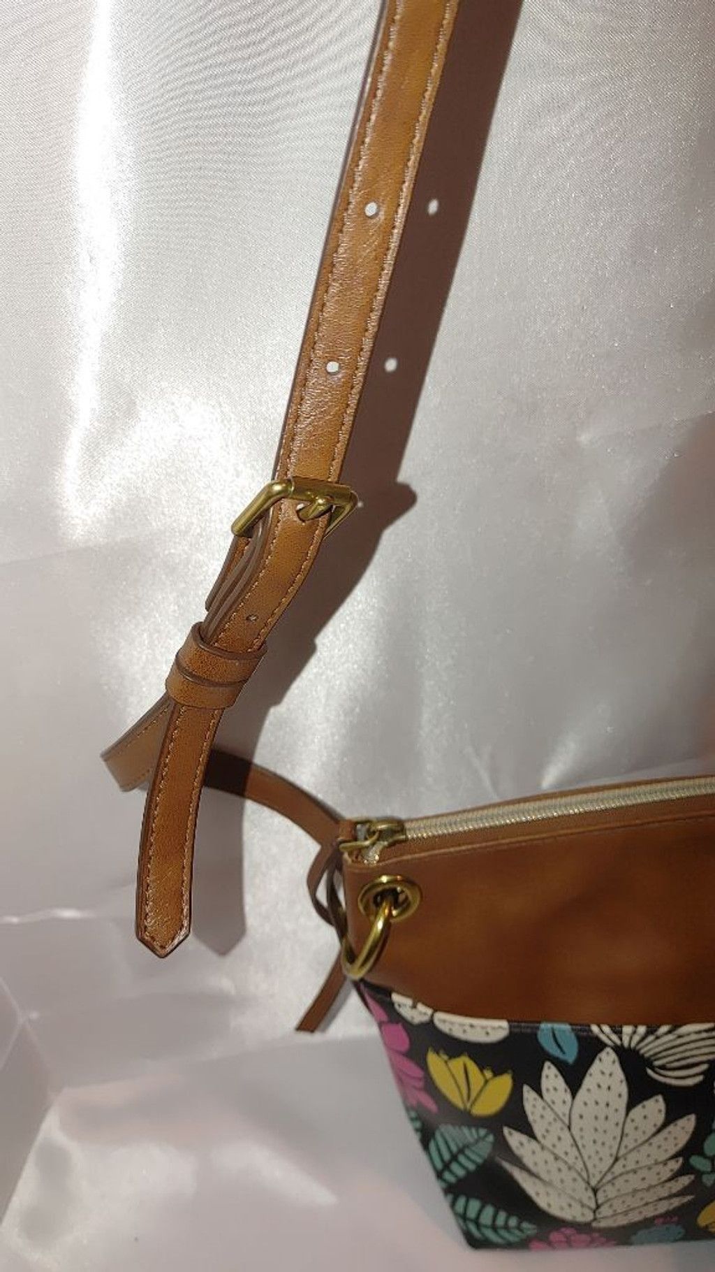 Fossil Fossil Eliza Crossbody Dark Floral w. Small Leather Wallet Size ONE SIZE - 4 Thumbnail
