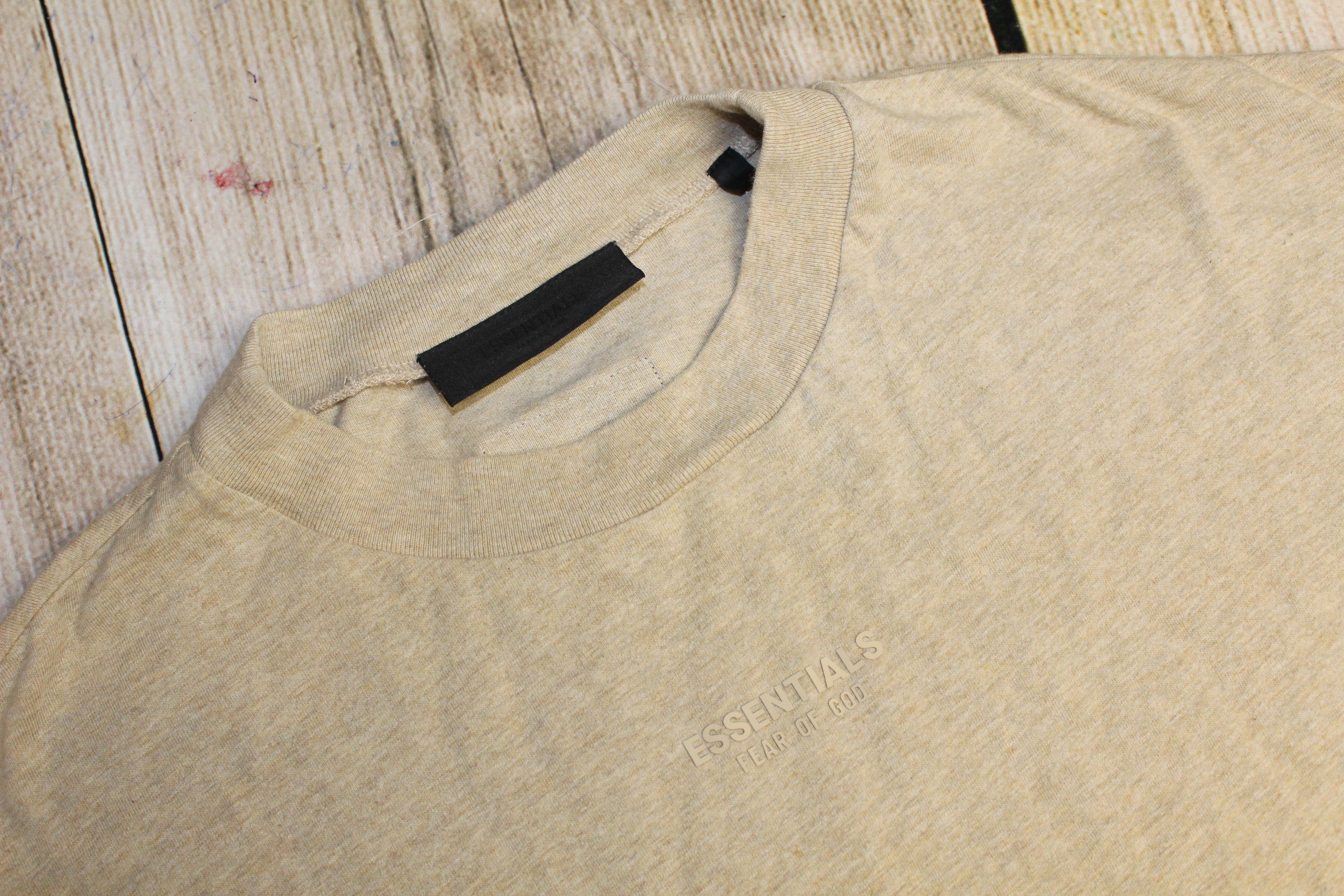 Essentials Essentials Fear of God Beige Oversized T-Shirt Size L Size US L / EU 52-54 / 3 - 5 Thumbnail