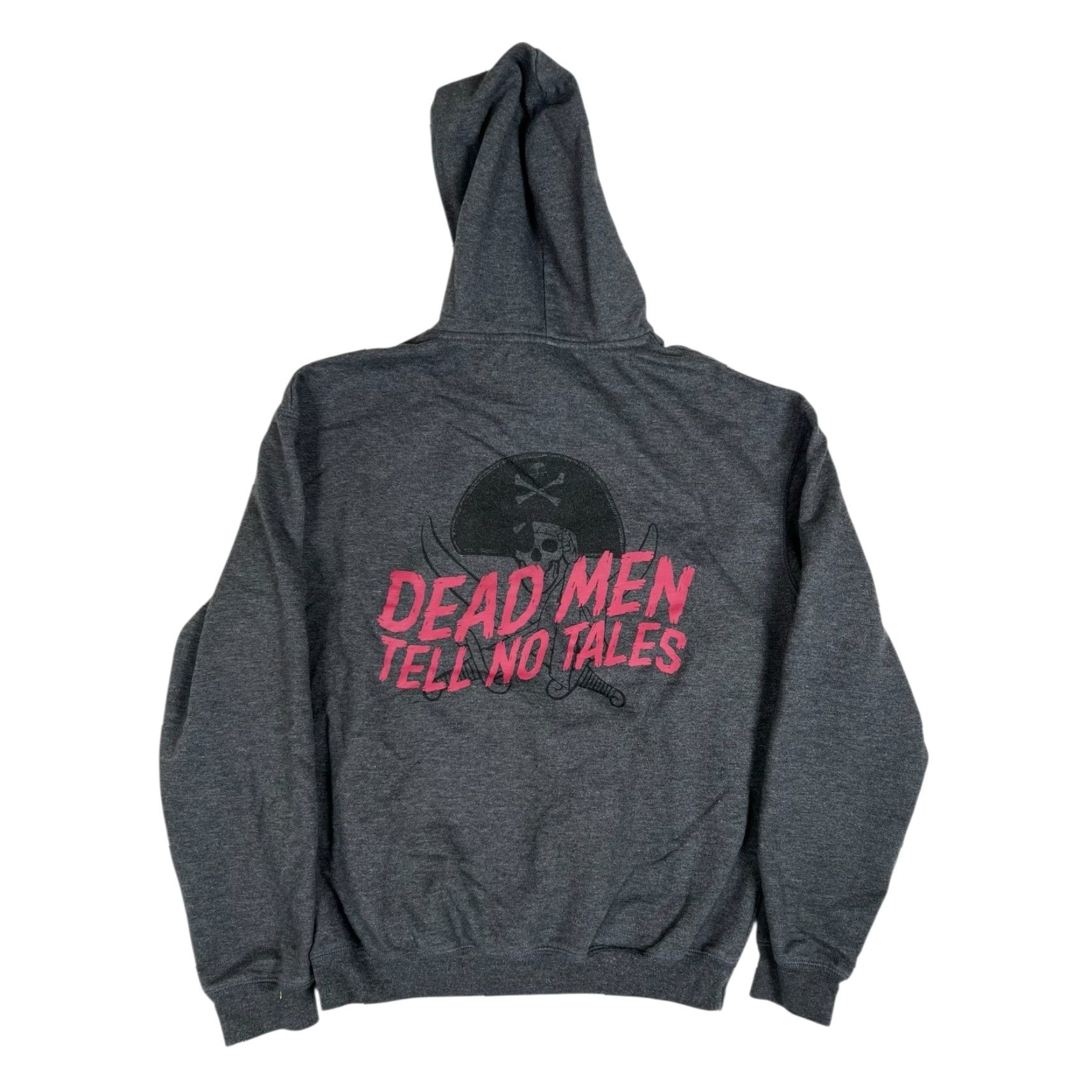 Disney VINTAGE Disney Pirates Of The Caribbean Hoodie XS Gray Mens Hooded Graphic Print All Seasons Dead Men Tell No Tales Size US XS / EU 42 / 0 - 2 Thumbnail
