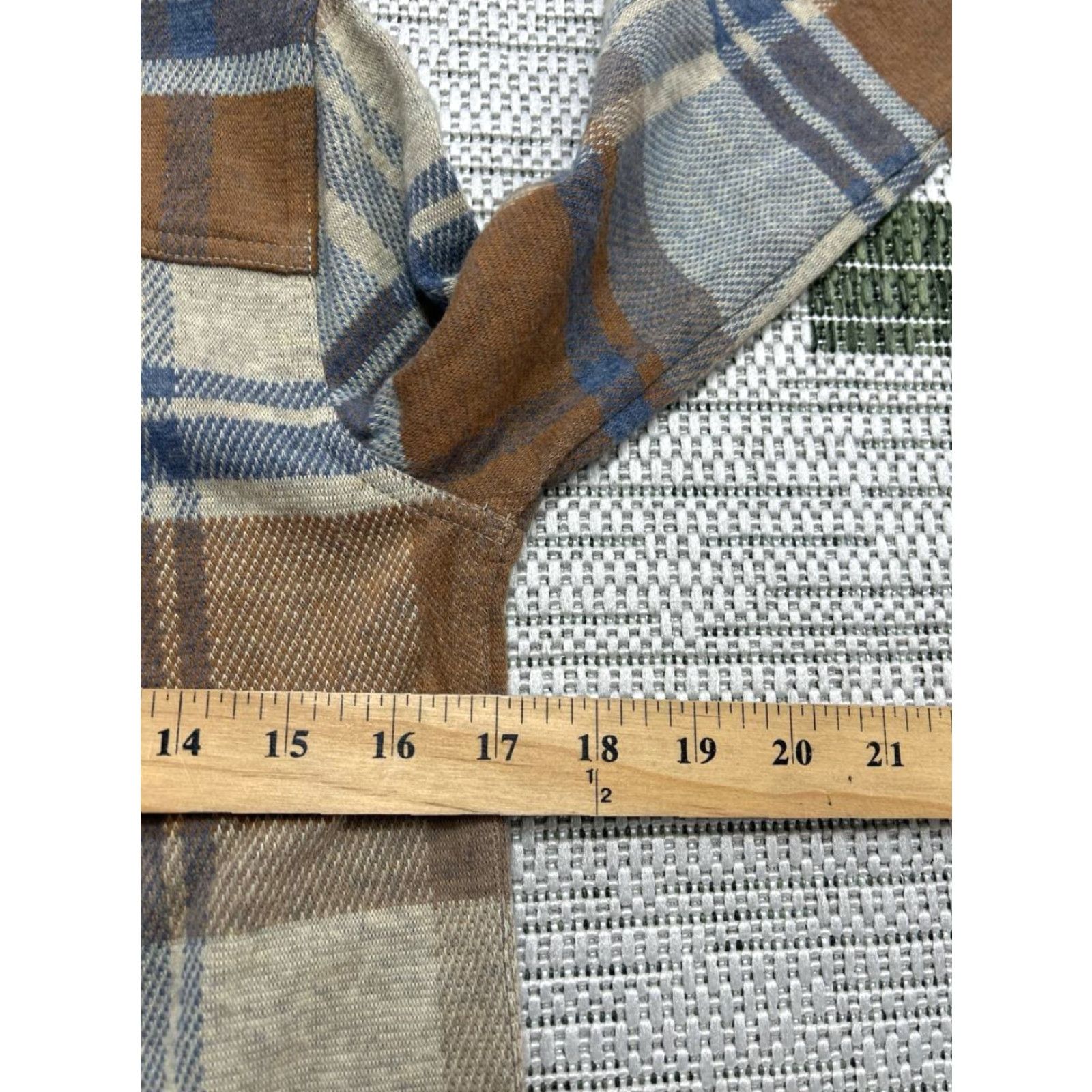 Faherty Faherty Shirt Womens XS Blue Button-Up Plaid Flannel Card IGNORE? Size XS / US 0-2 / IT 36-38 - 7 Thumbnail