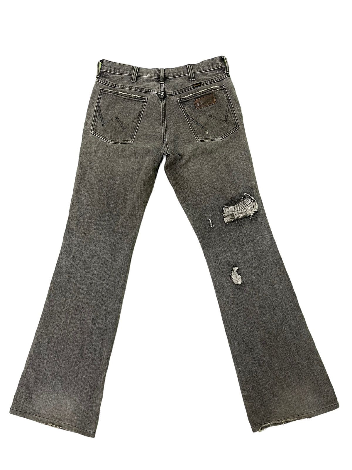 Japanese Brand Flare Jeans Vtg Wrangler Faded Distress Boot Cut 7🟦0 Size US 30 / EU 46 - 10 Thumbnail