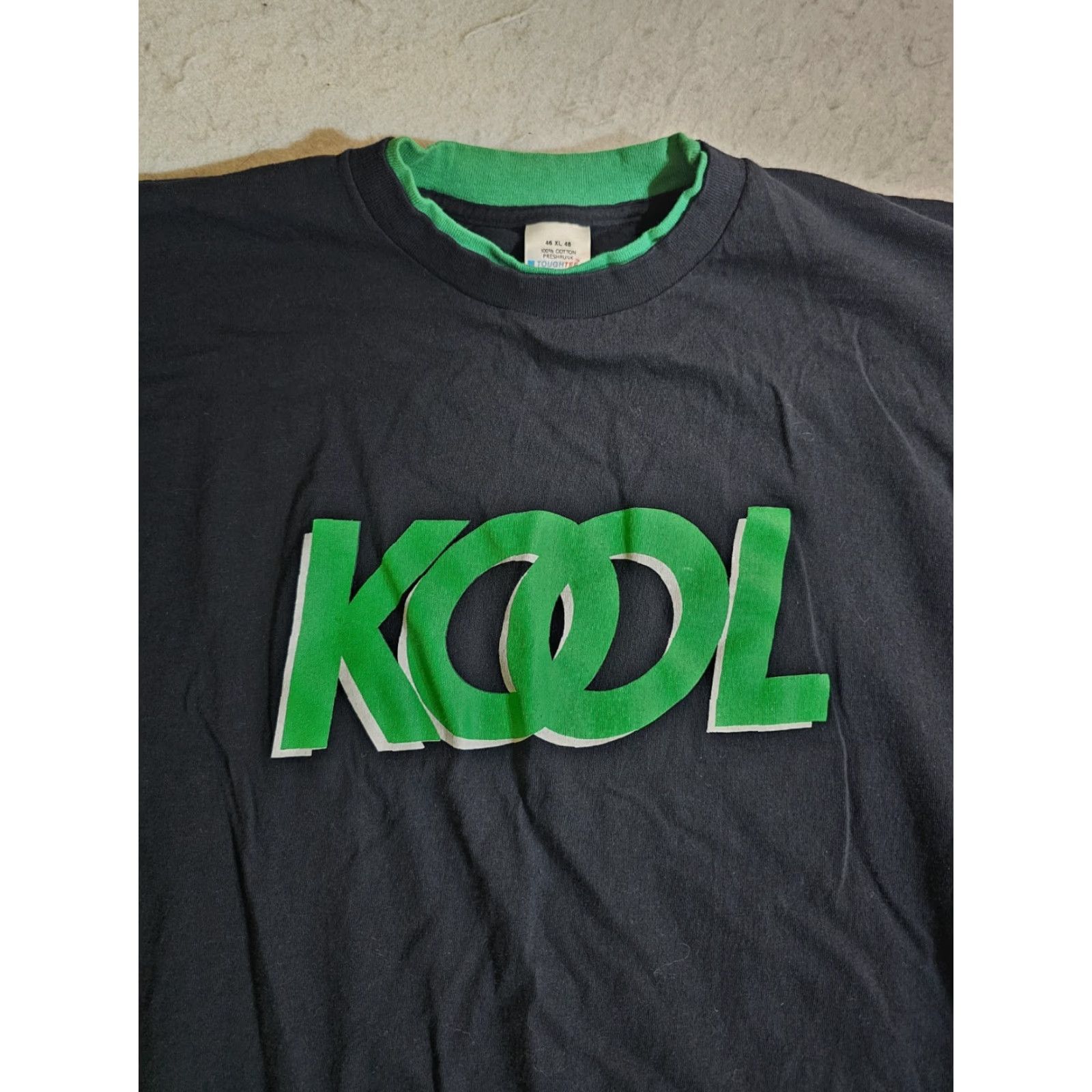 Vintage VINTAGE KOOL Cigarettes T-Shirt Black Green 1990s Mens XL Crew Neck Short Sleeve Graphic Print 90s Bluegrass Brand Cotton Size US XL / EU 56 / 4 - 7 Thumbnail
