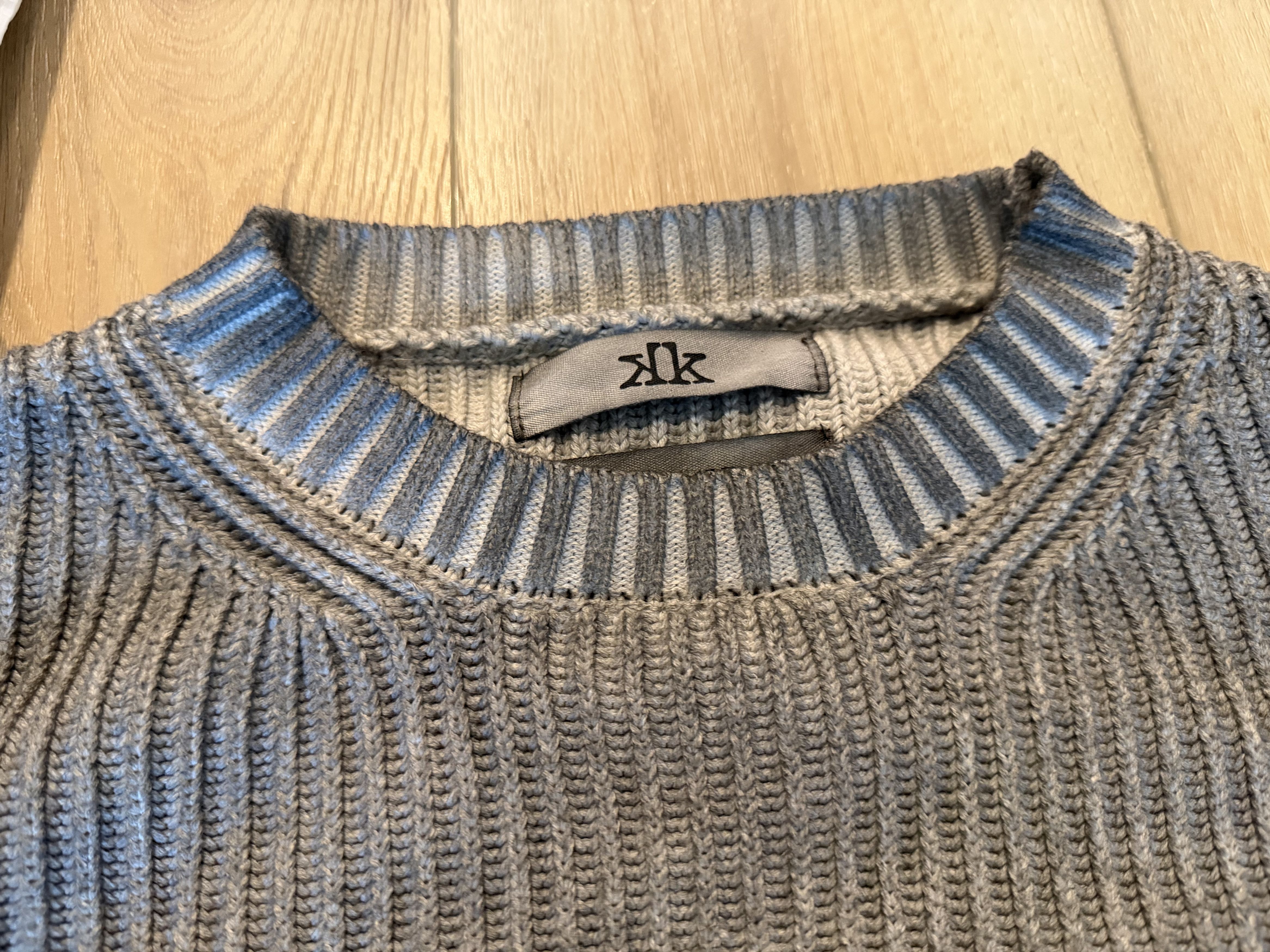 K-Two Studios Dyed Fisherman Knit "charcoal" [made to order] Size US S / EU 44-46 / 1 - 2 Thumbnail