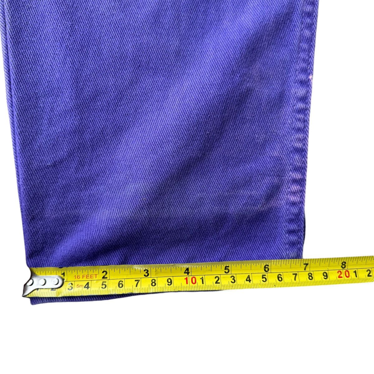 Vintage × Wrangler 90s WRANGLER STRAIGHT LEG PURPLE WASHED JEANS PANTS VINTAGE Size US 32 / EU 48 - 16 Thumbnail