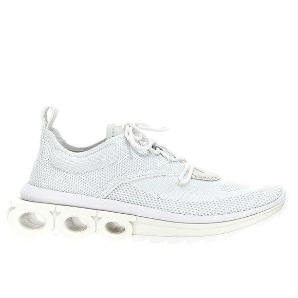 Salvatore Ferragamo Ferragamo Nima Knit Low-Top Sneakers White Men’s Size 10.5 Size US 10.5 / EU 43-44 - 1 Thumbnail