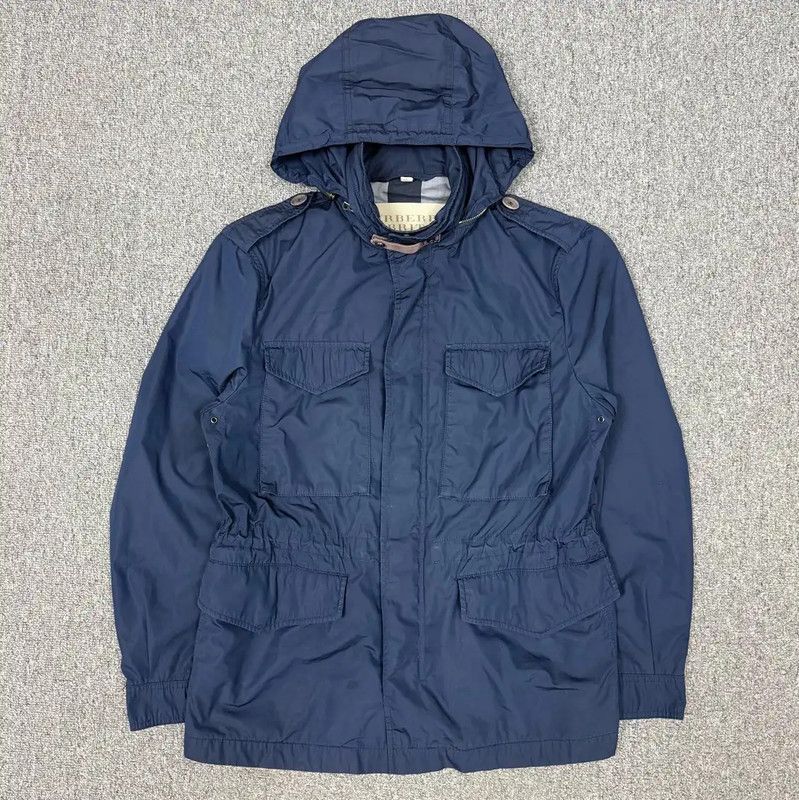 Burberry Burberry Navy Nylon Men's Coat Size US M / EU 48-50 / 2 - 1 Thumbnail