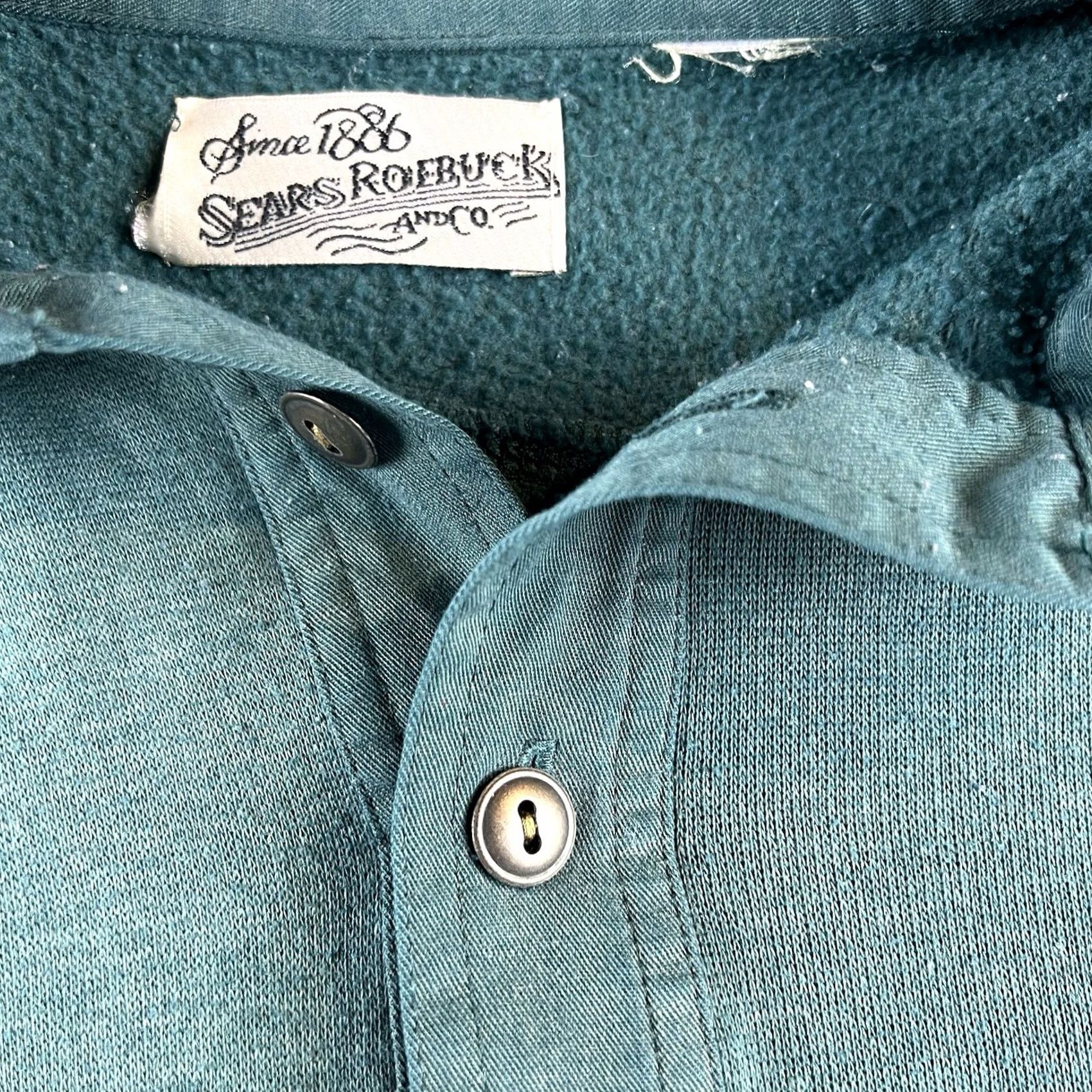 Sears VINTAGE Sears Roebuck and Co Sweatshirt Long Sleeve Mens XL Green 90s Pullover Size US XL / EU 56 / 4 - 3 Thumbnail