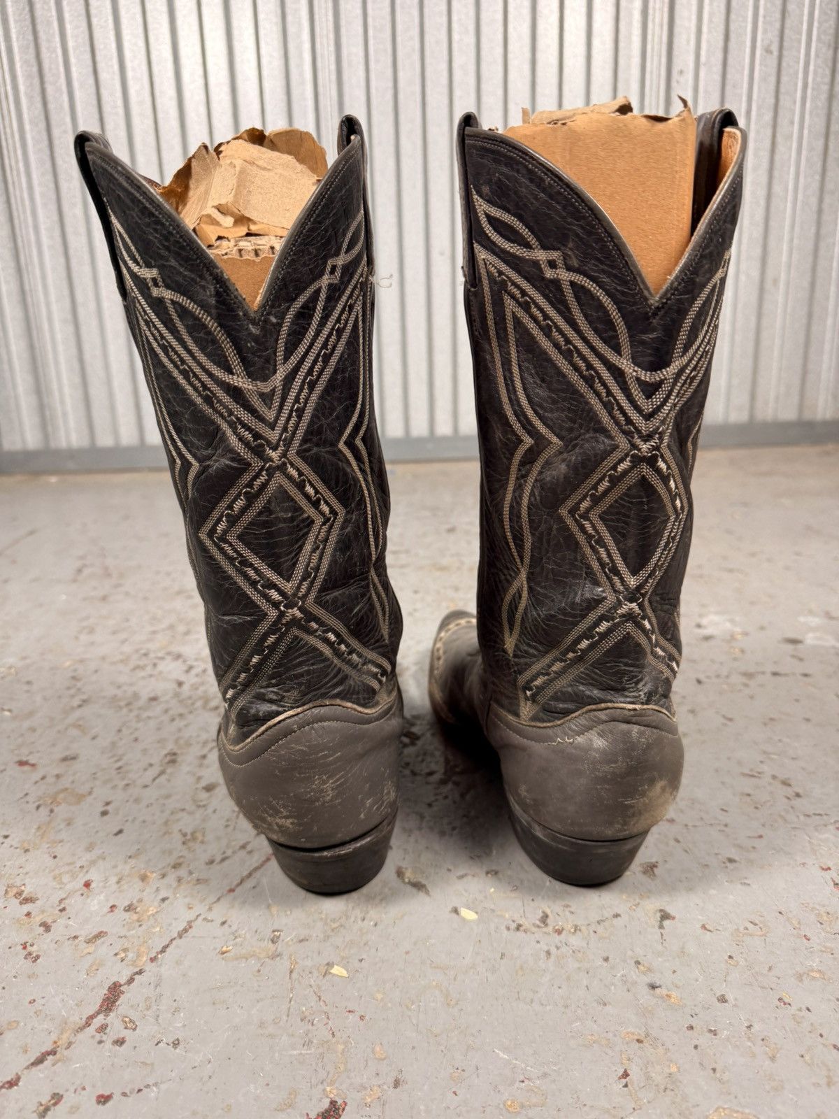 Tony Lama 90s Vintage Tony Lama Black Lizard Toe Cowboy Boots Size US 8 / EU 41 - 4 Thumbnail