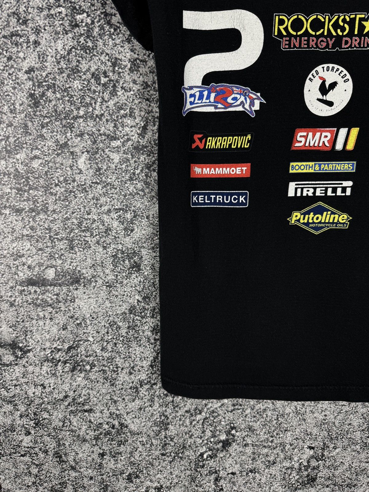 Honda Swan Honda British Superbike Team Racing Moto Tee Rockstar Size US S / EU 44-46 / 1 - 14 Thumbnail
