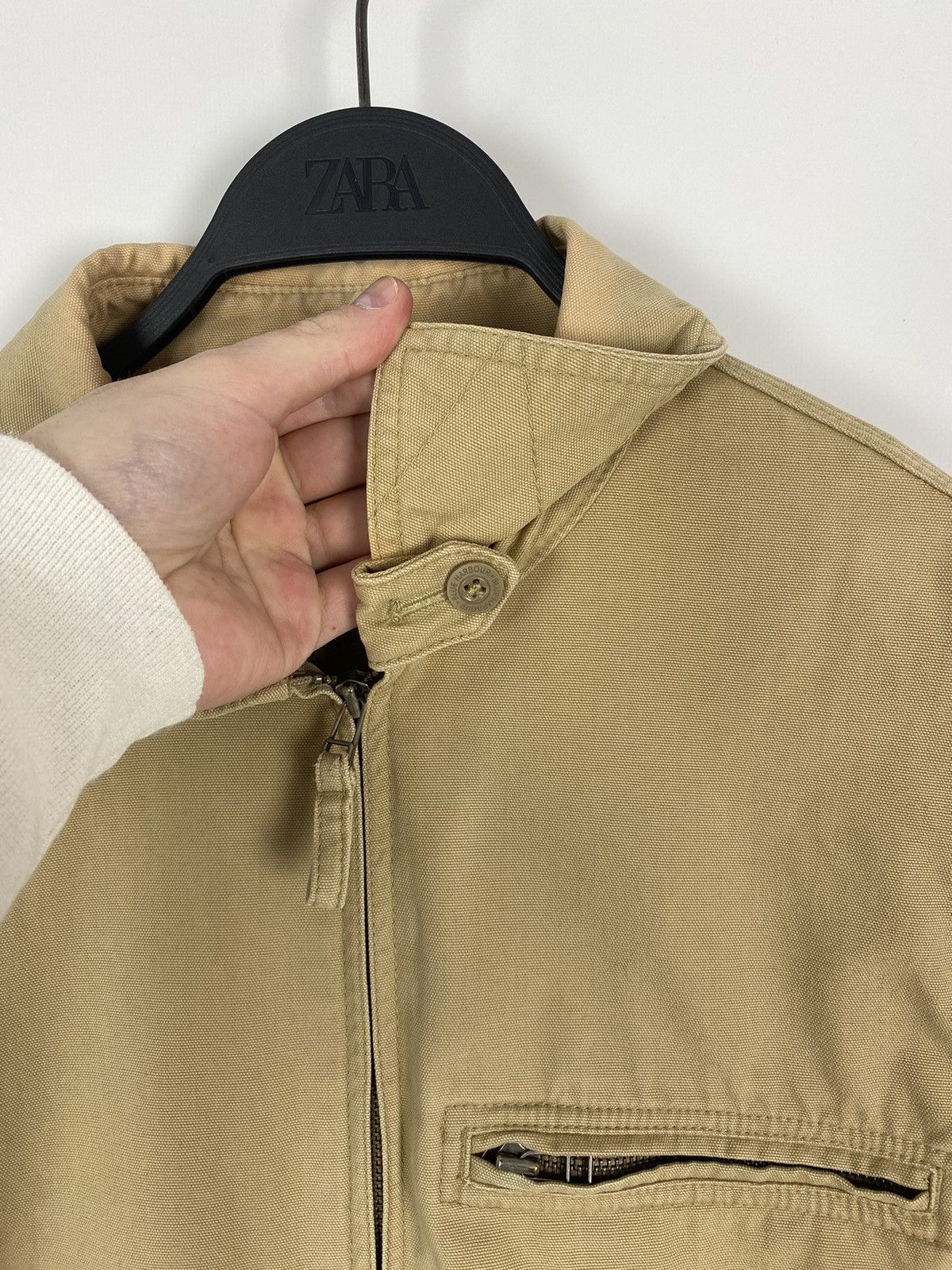 Vintage 2000’s Vintage Distressed Tan Canvas Boxy Work Jacket Size US S / EU 44-46 / 1 - 3 Thumbnail