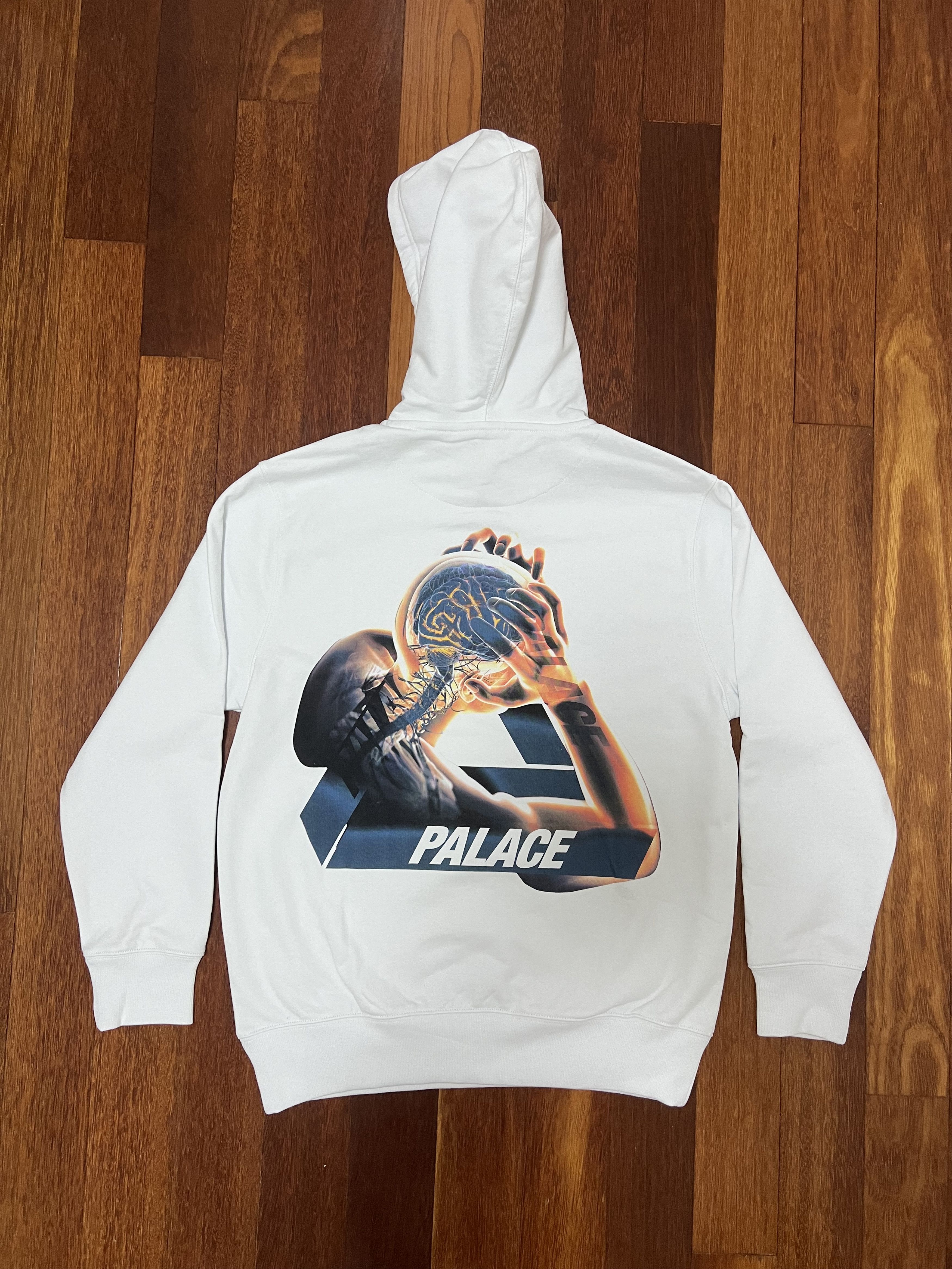 💚 2020 Palace Tri-Gaine Hoodie White Medium NEW - Main Image