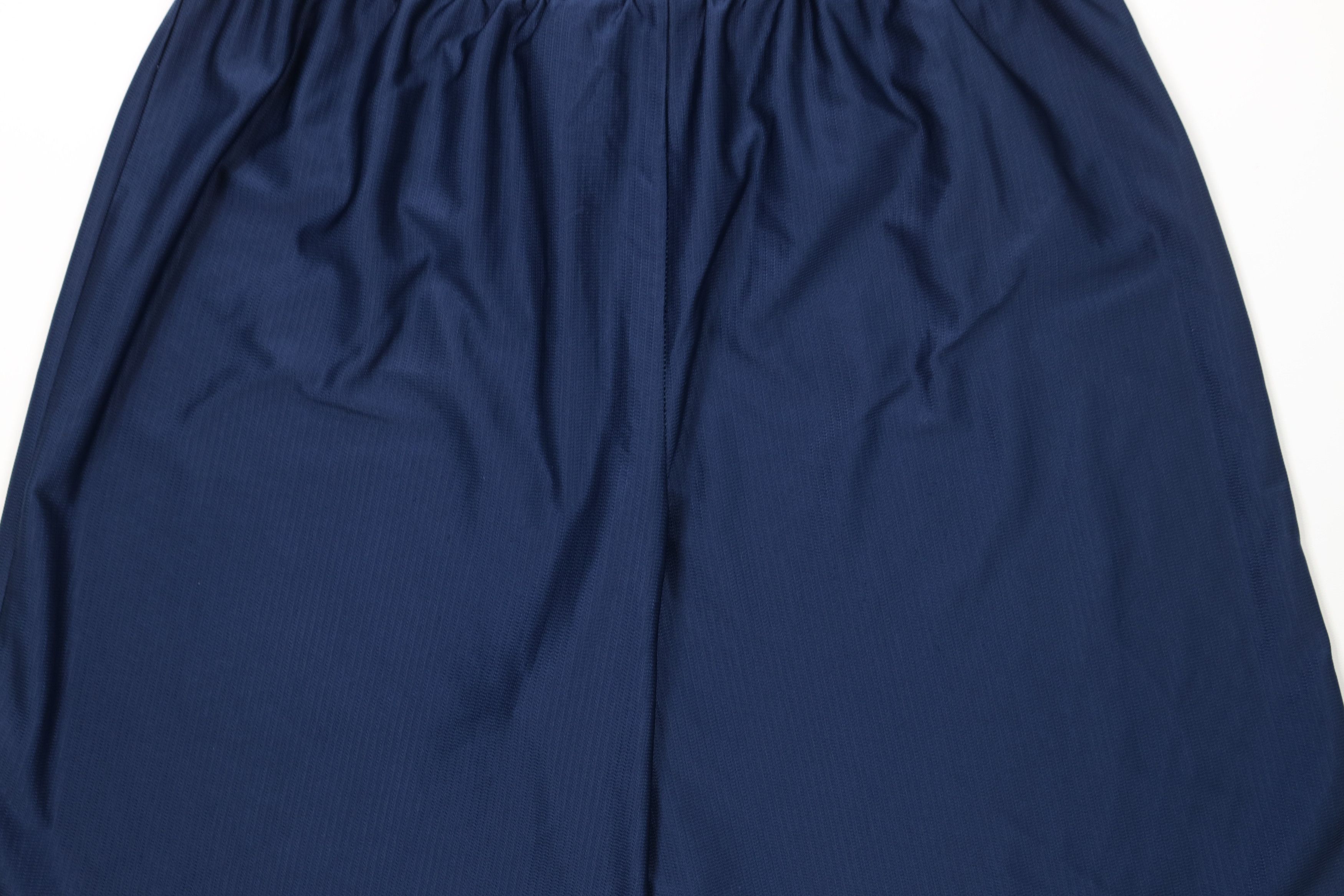 Nike × Vintage Vintage 90s Y2K Nike Scott Mini Swoosh Gym Shorts Navy Blue Size US 38 / EU 54 - 12 Thumbnail