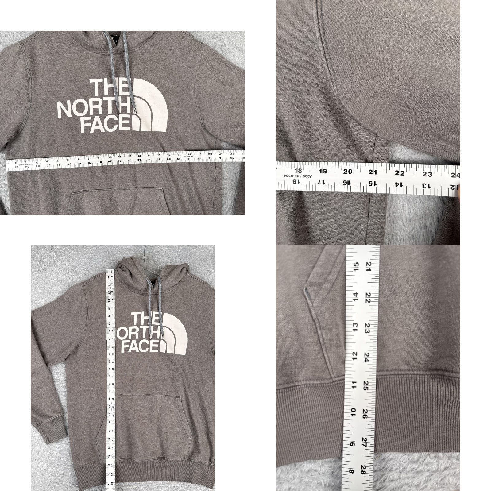 The North Face The North Face Hoodie Mens Medium Gray Half Dome Logo Fleece Sweatshirt Pullover Size US M / EU 48-50 / 2 - 8 Thumbnail