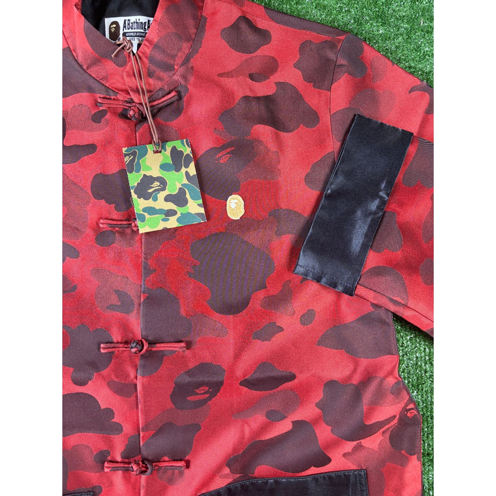 Bape Bape Red Color Camo Padded Chinese Jacket Size Large Size US L / EU 52-54 / 3 - 4 Thumbnail