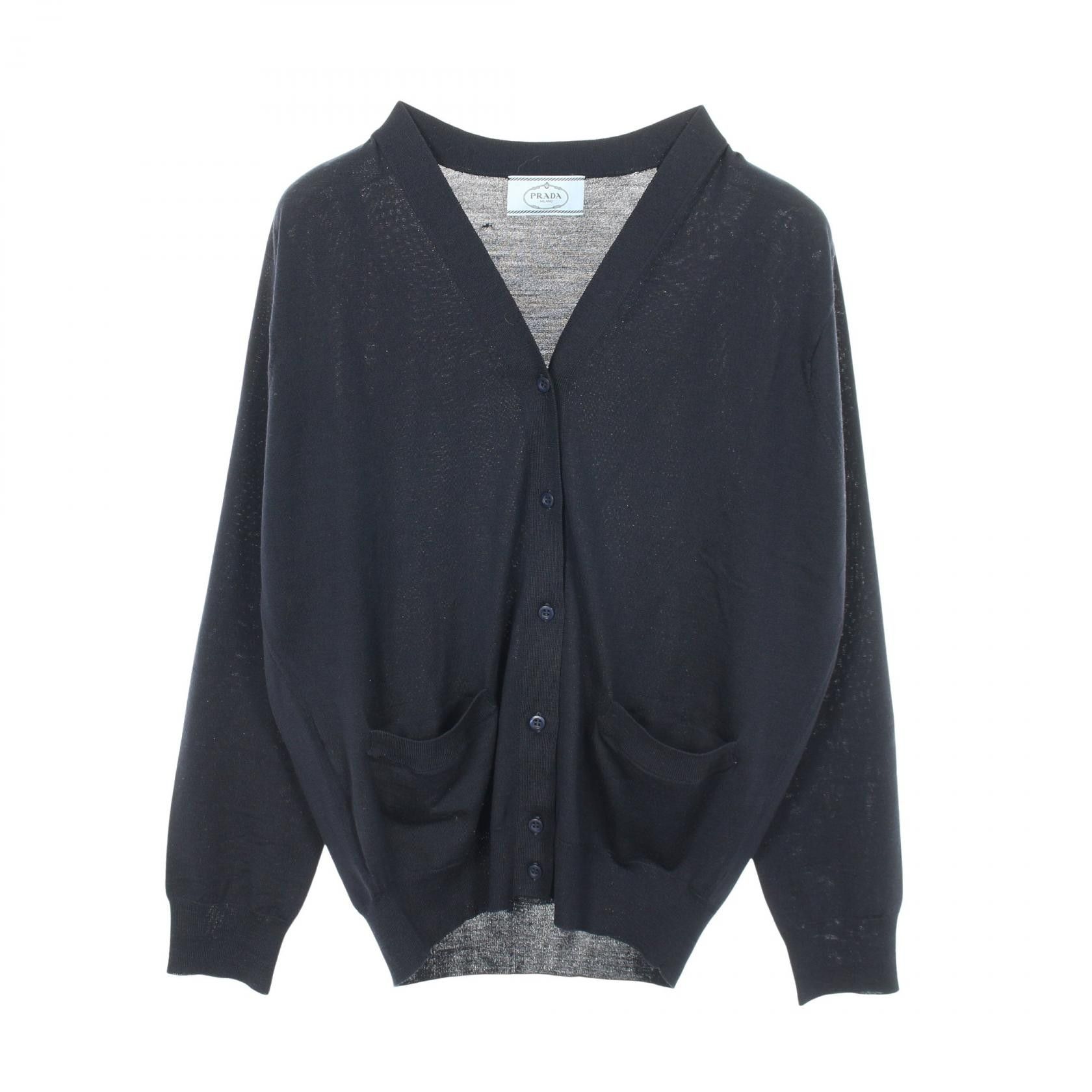 Prada Prada PRADA Wool Cardigan Textile Tops DUTY FREE for USA Size ONE SIZE - 1 Thumbnail