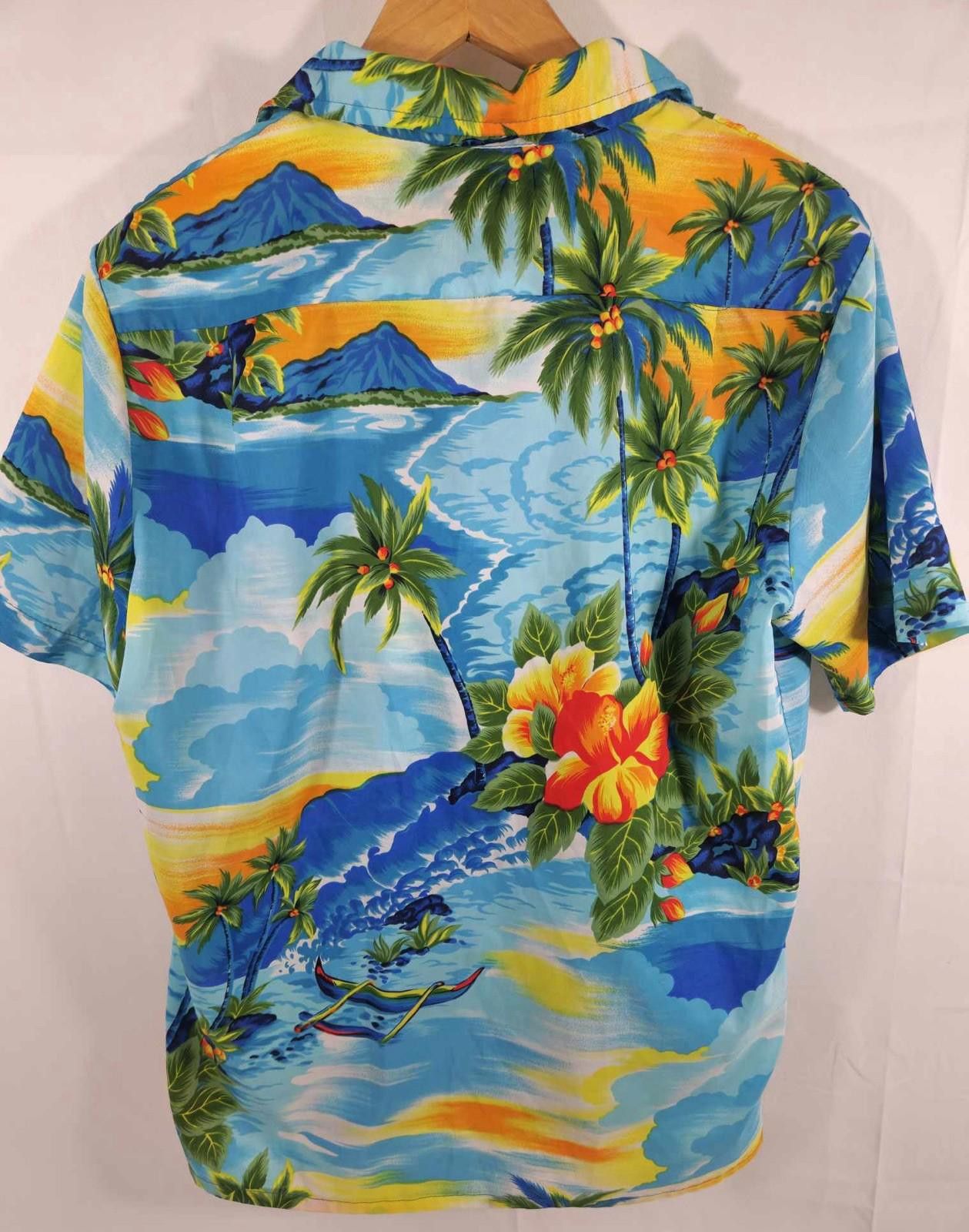 Designer Vintage Paradise Floral Hawaiian Shirt by Jerry Armit C.A Size US M / EU 48-50 / 2 - 2 Thumbnail