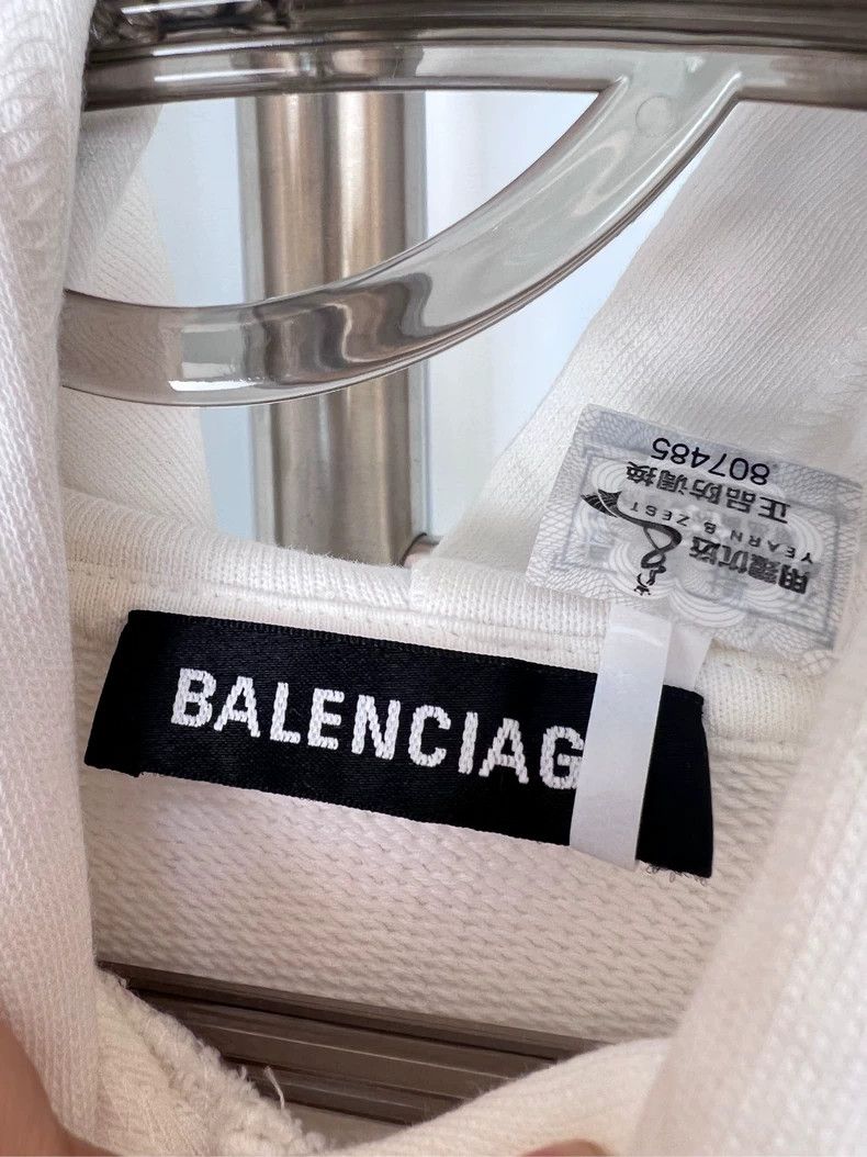 Balenciaga Balenciaga Pure white lock hoodie hoodie hoodie Size US M / EU 48-50 / 2 - 3 Thumbnail