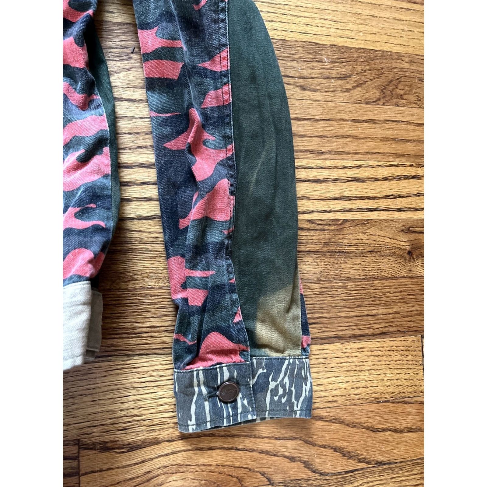 Denime VINTAGE Strivers Row Patchwork Denim Canvas Jacket Biker Streetwear Size S See Photos Mens Jacket Size US S / EU 44-46 / 1 - 7 Thumbnail