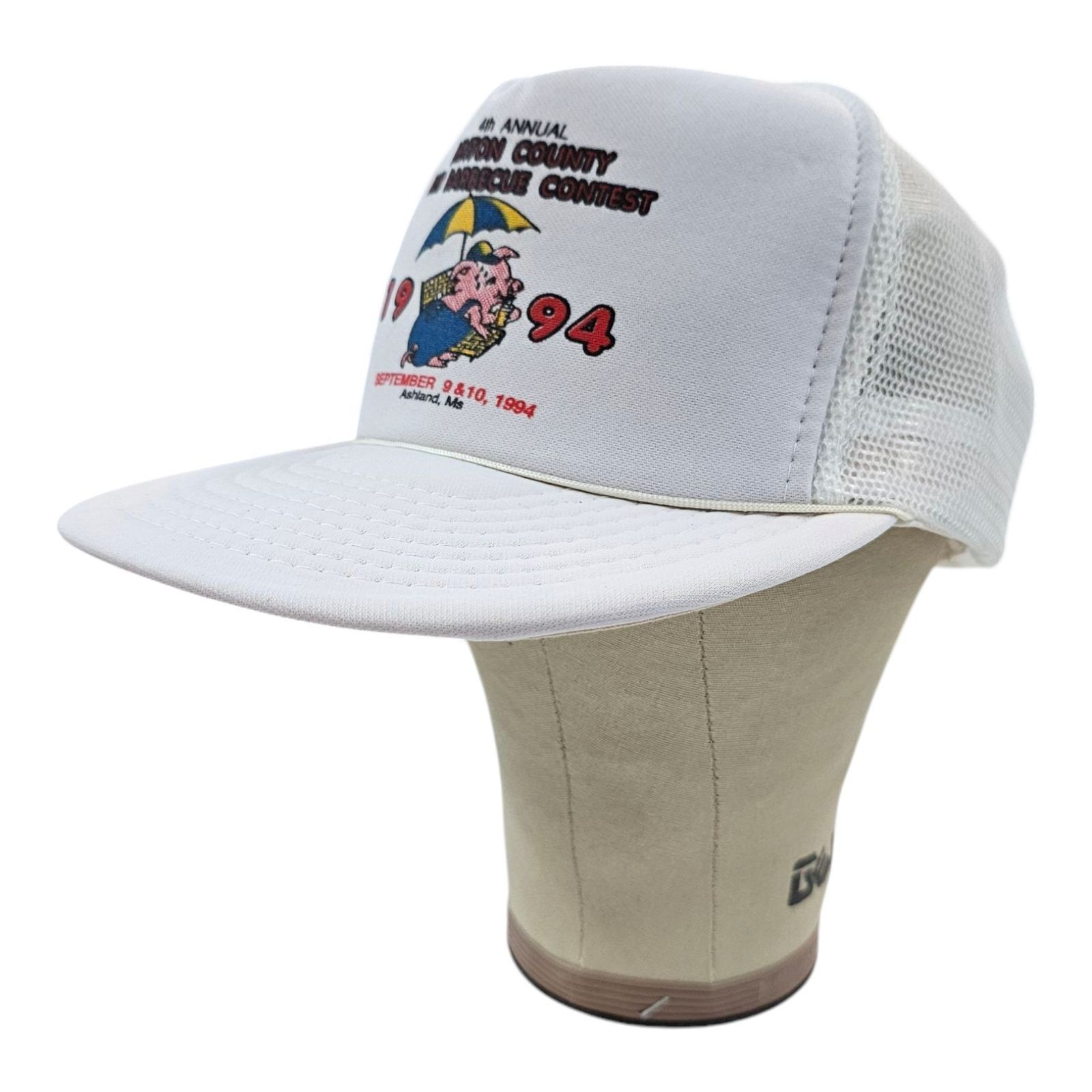 Other 1994 Benton County Fair Barbecue Contest Mesh Snapback Cap Size ONE SIZE - 2 Thumbnail