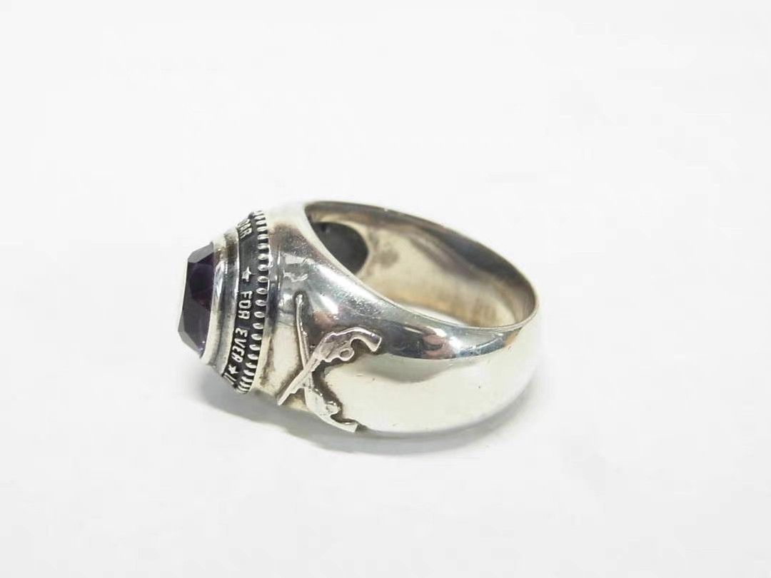 Roar roar Sterling Silver Double Gun Gemstone Ring K11 Size ONE SIZE - 3 Thumbnail
