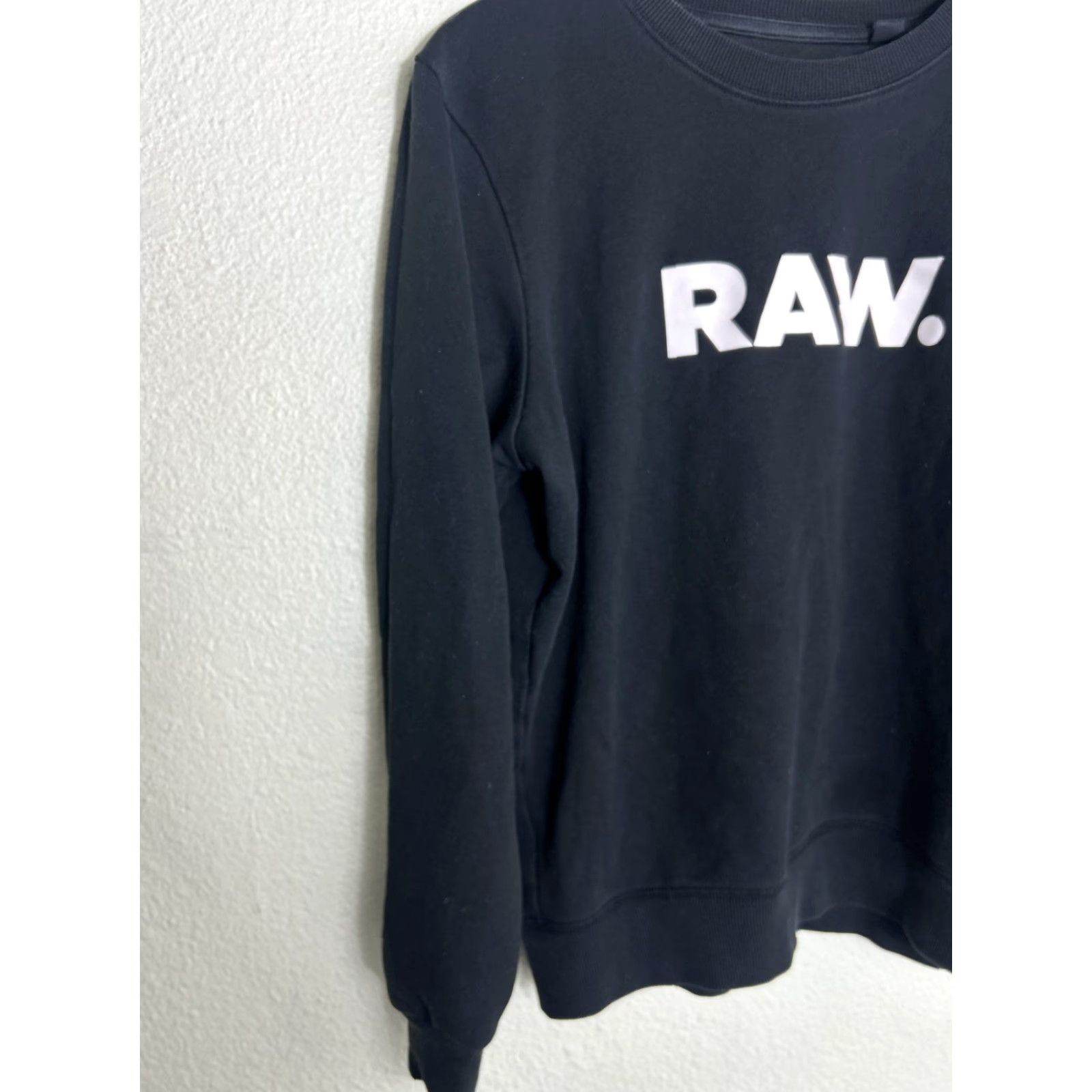 Vintage G-STAR RAW Crewneck Spellout Sweatshirt Black Mens Large Pullover Sweatshirt Stars Size US L / EU 52-54 / 3 - 2 Thumbnail