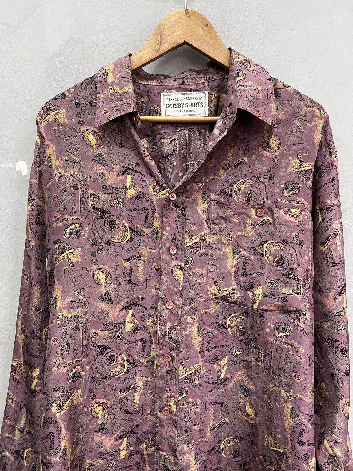 Christian Dior Monsieur Silk dior style Shirt button up Gatsby Shirt Pink Printed Size US L / EU 52-54 / 3 - 2 Thumbnail