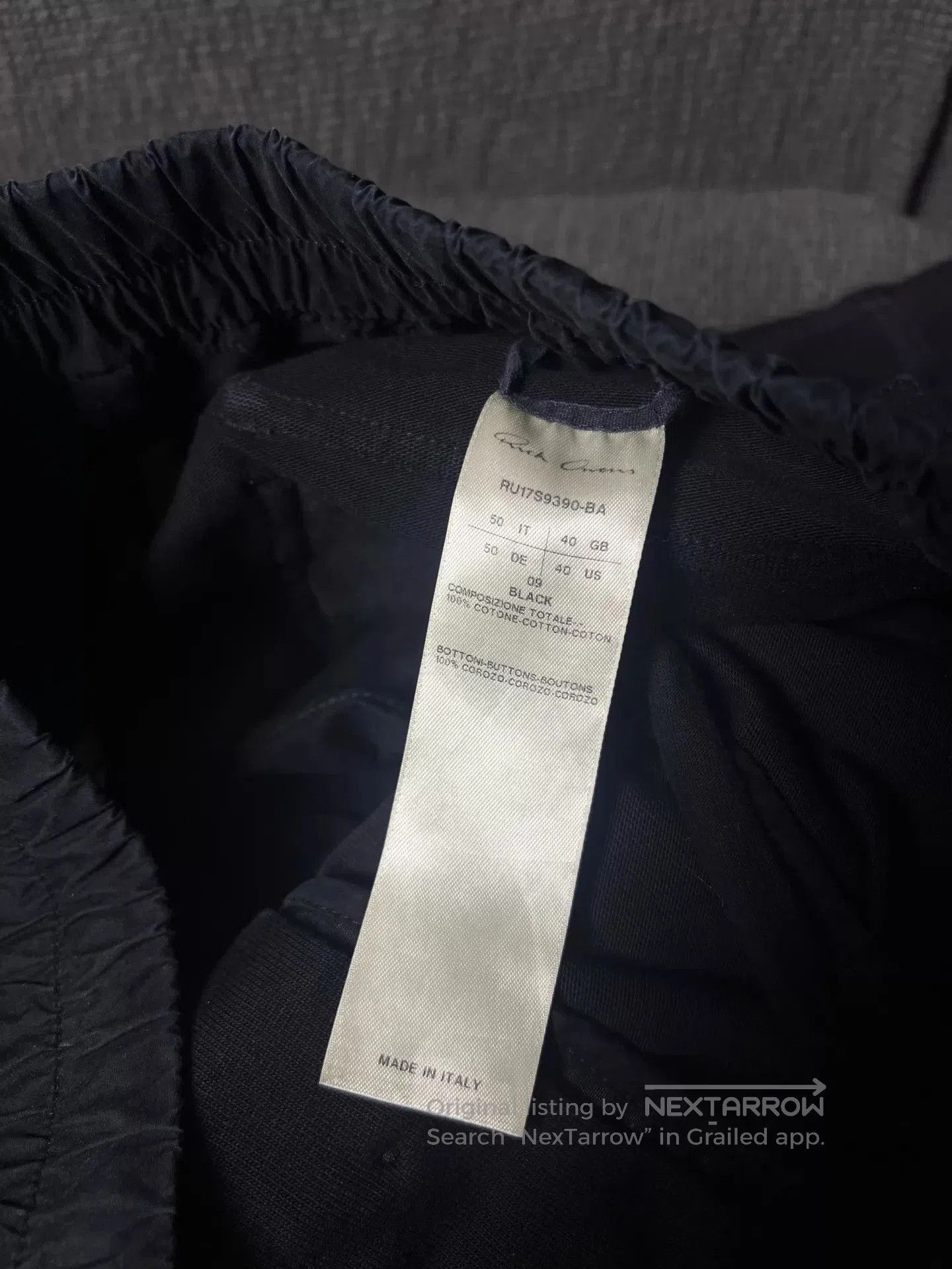 Rick Owens Black Cargo Pants with Zipper Pockets Size 34. Size US 34 / EU 50 - 7 Thumbnail