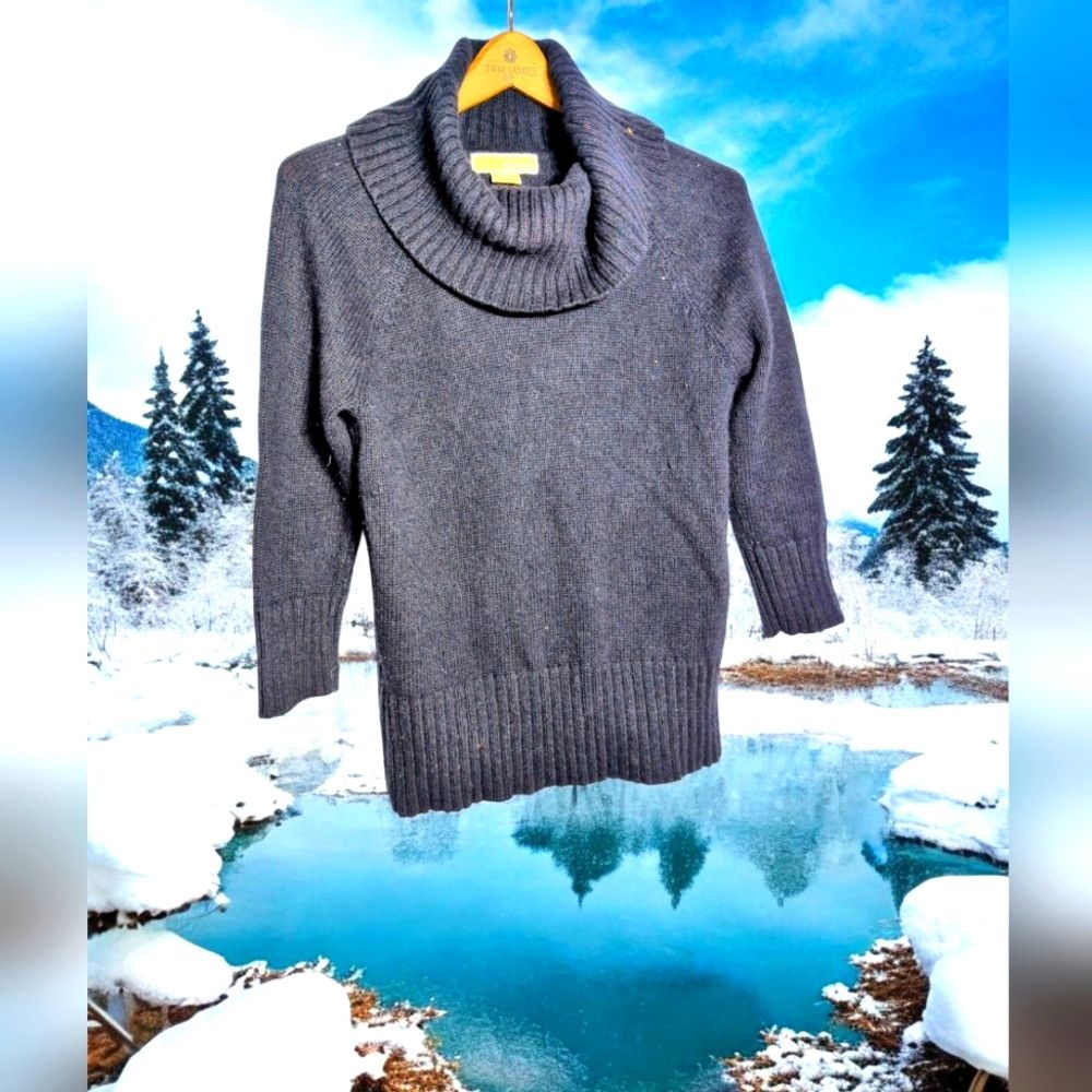 Michael Kors Michael Kors Black sz M Angora Blend Cowl Turtleneck Sweate Size M / US 6-8 / IT 42-44 - 1 Thumbnail