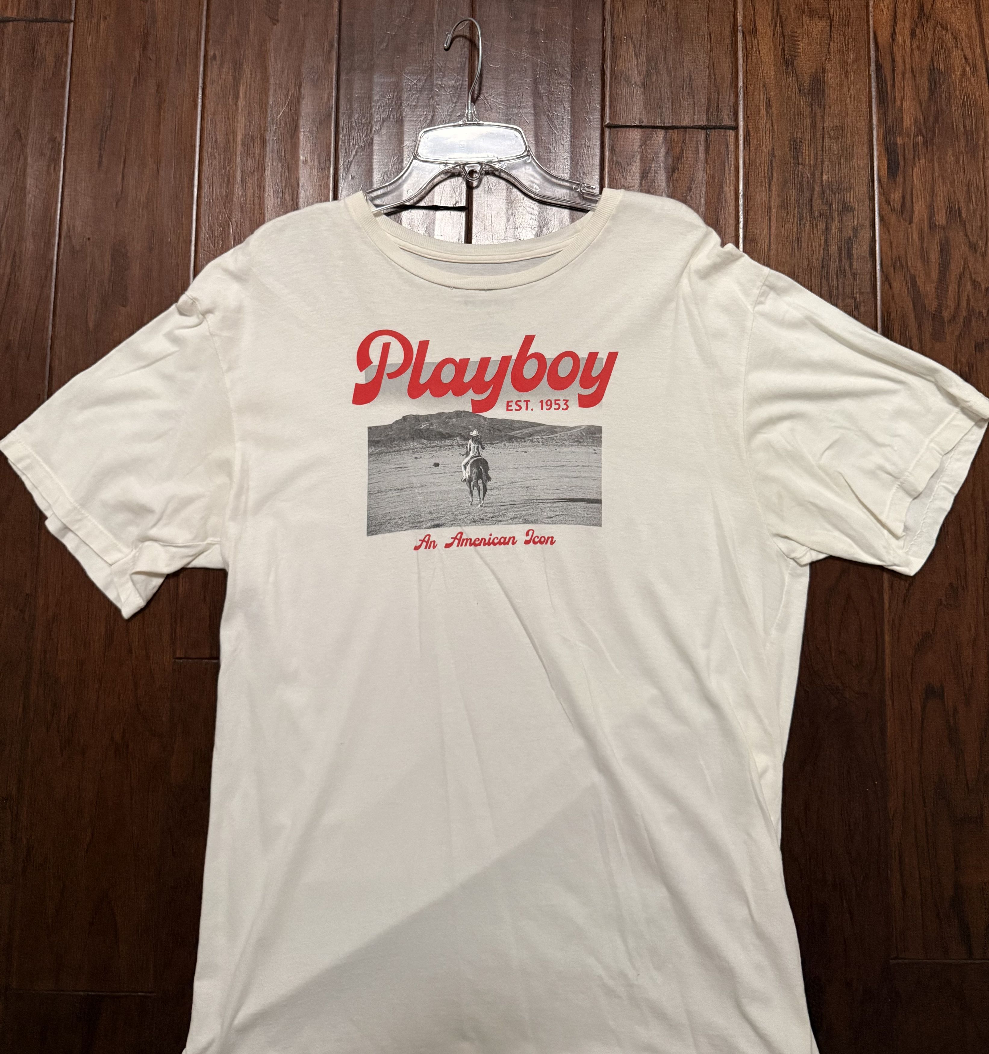 Playboy Playboy White TShirt Size US L / EU 52-54 / 3 - 1 Preview