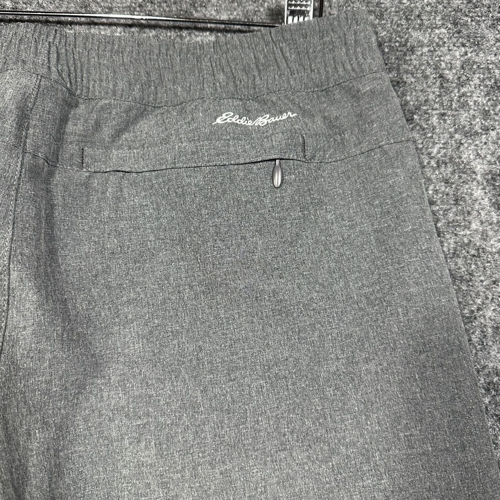 Eddie Bauer Eddie Bauer Pants Womens Medium Gray Stretch Straight Flat Front Pockets Pull On Size 32" / US 10 / IT 46 - 8 Thumbnail
