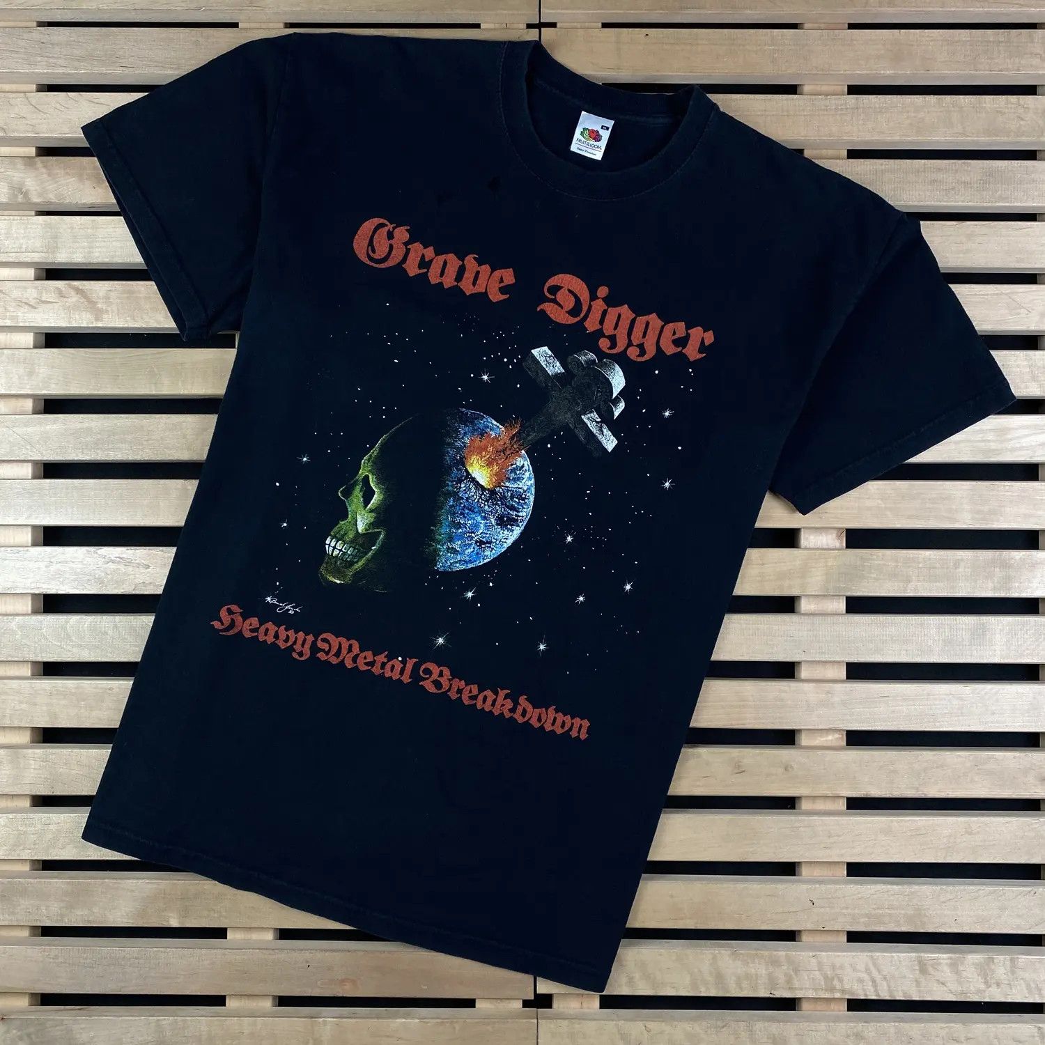 Band Tees Men’s Rock T-Shirt Grave Digger Vintage 00’s Size XL Size US XL / EU 56 / 4 - 1 Thumbnail