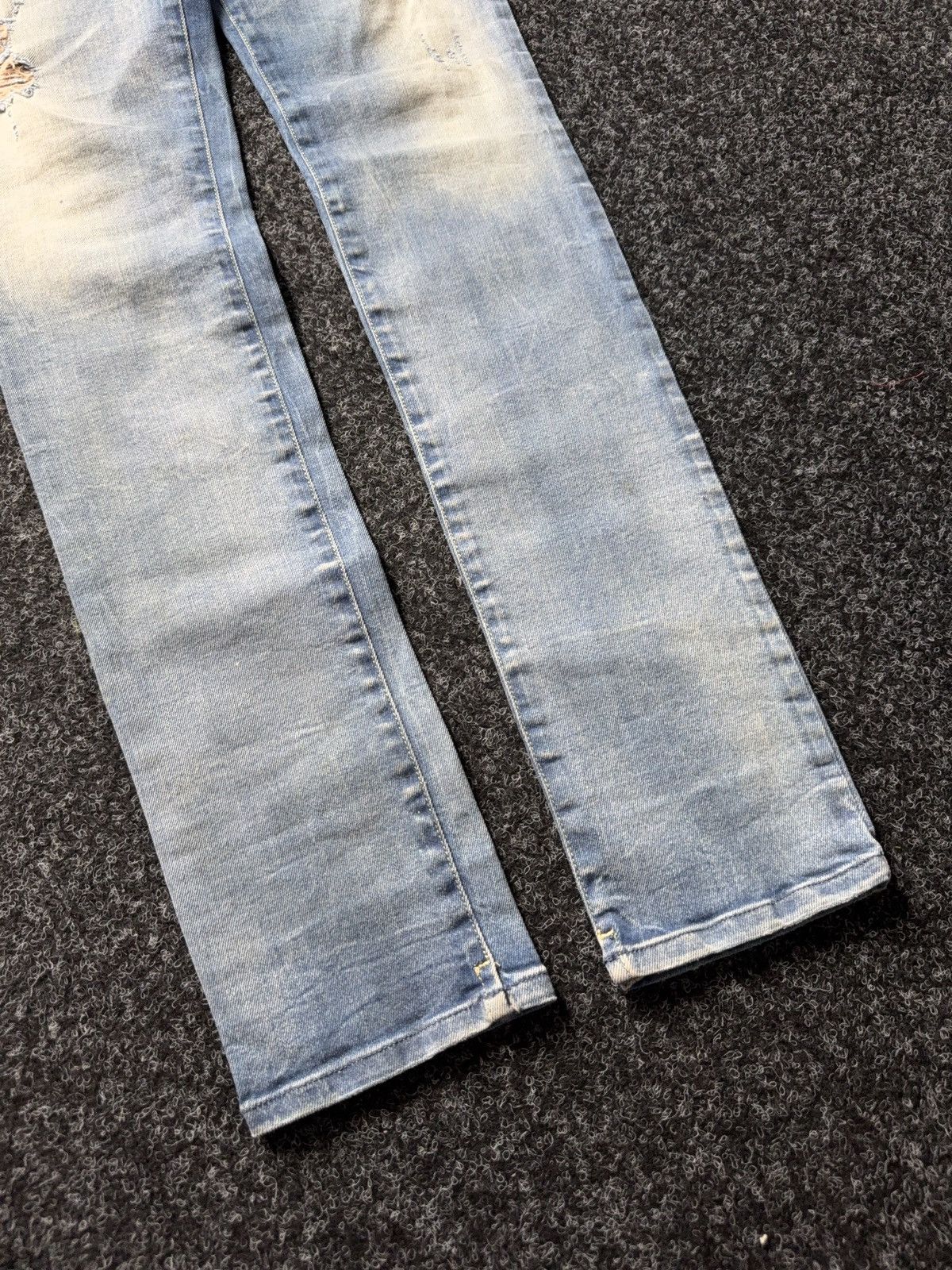 Diesel Luxury 00s Diesel Grupee Distressed Super Slim Skinny Jeans Size 28" / US 6 / IT 42 - 4 Thumbnail