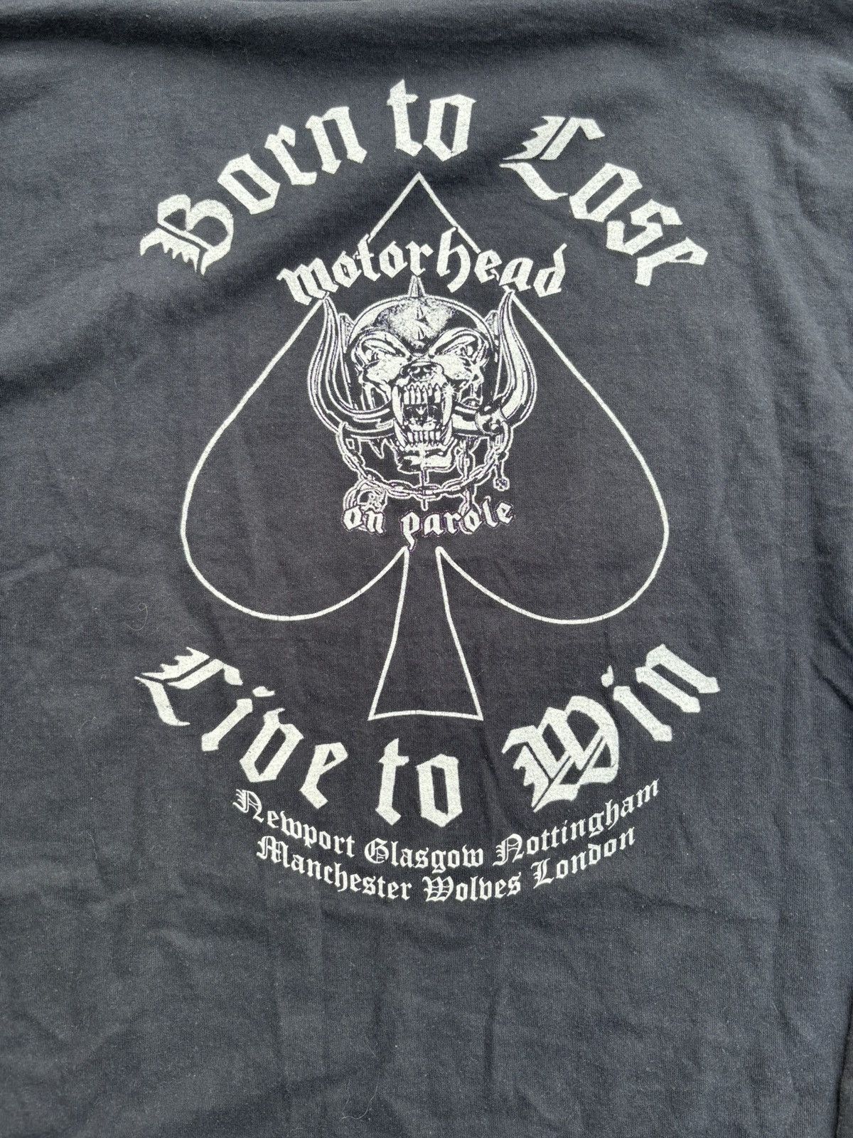 Band Tees RARE Vintage Motörhead England Born To Lose LS Shirt Size US L / EU 52-54 / 3 - 4 Thumbnail