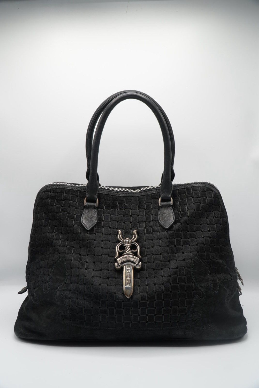 Chrome Hearts Chrome Hearts 90s Ponyhair Dagger Embelished Woven Handbag Size ONE SIZE - 1 Thumbnail