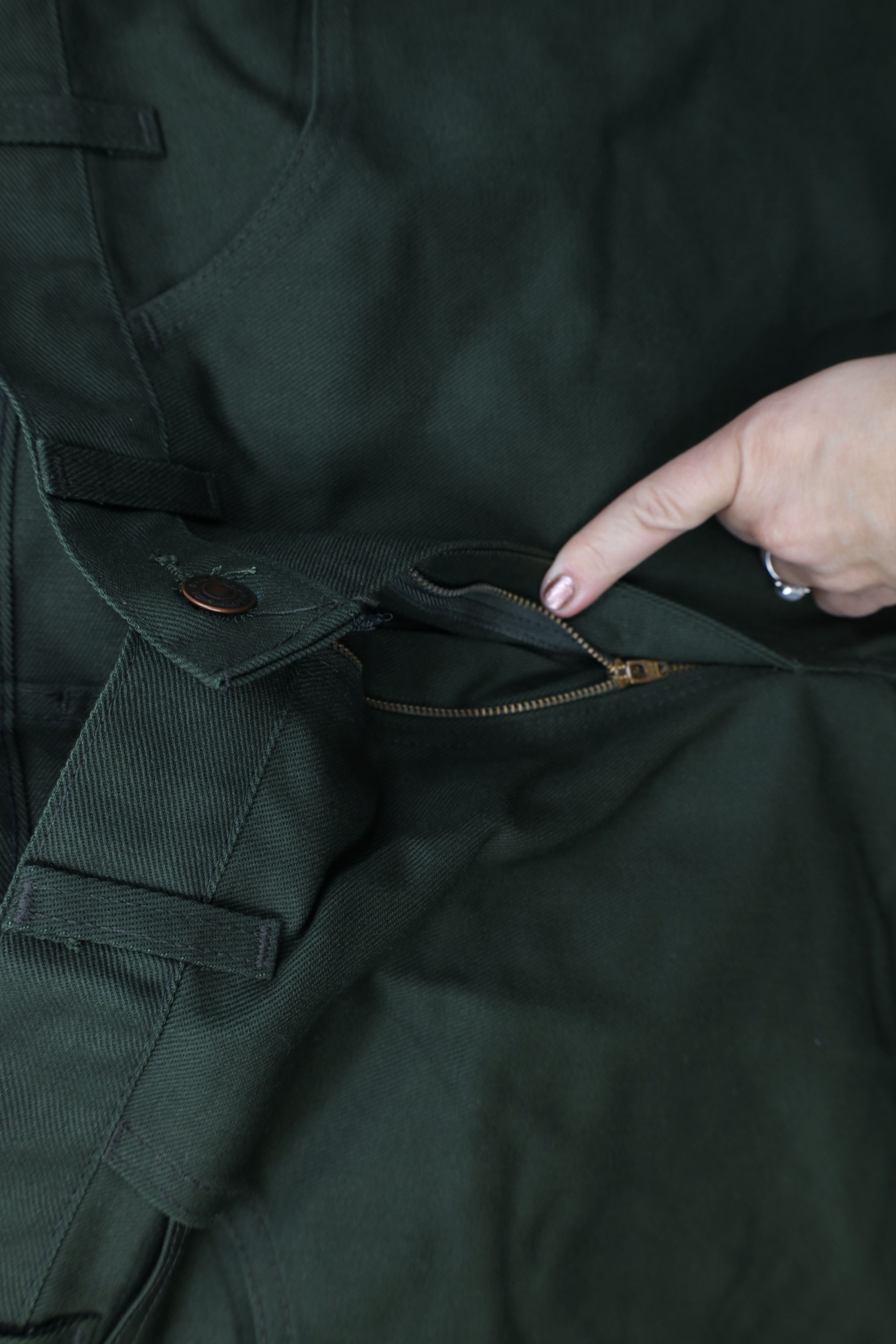 Vintage Vintage 70s Streetwear Bell Bottoms Denim Jeans Green USA Size US 38 / EU 54 - 5 Thumbnail
