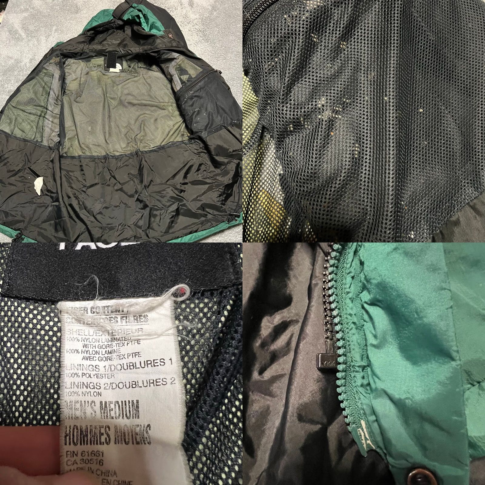 The North Face VINTAGE The North Face Jacket Mens M Green Goretex Rain Mountain 90s Mens Jacket Dark Green Rain Coat Nylon Mountain Goretex Rain Mens Size US M / EU 48-50 / 2 - 8 Thumbnail