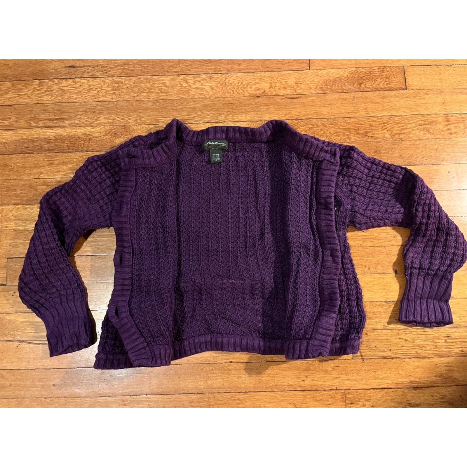 Eddie Bauer Eddie Bauer Women’s Extra Large Purple Cardigan Sweater Size XL / US 12-14 / IT 48-50 - 6 Thumbnail