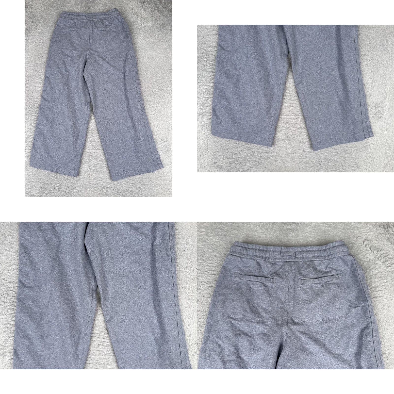 Athleta Athleta Pants Womens 2 Gray Farallon Heathered Wide Crop Wide Leg Joggers Lounge Size 26" / US 2 / IT 38 - 9 Thumbnail