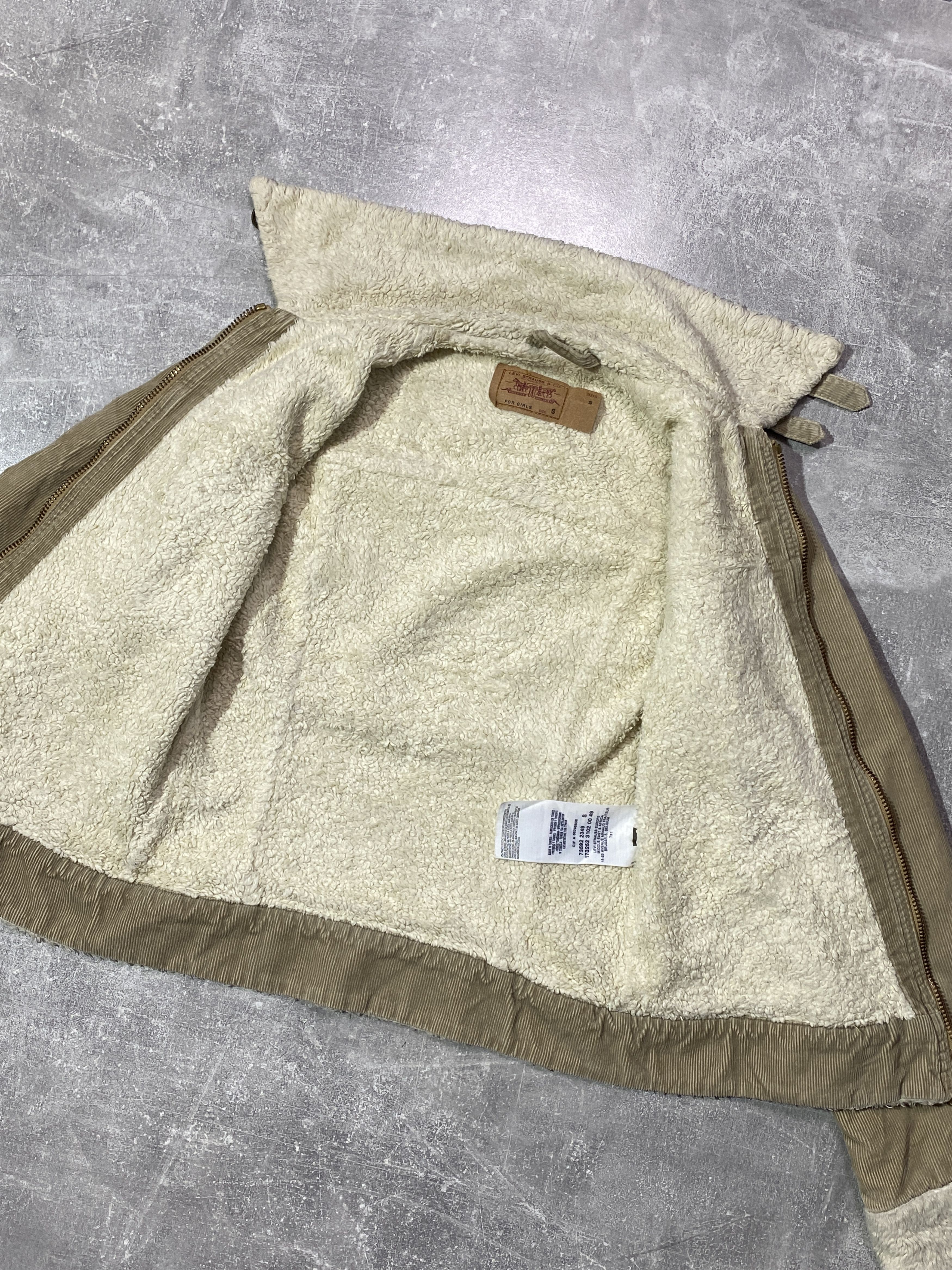 Levi's Vintage 00s Levis Corduroy Sherpa Fur Faux Jacket Size S / US 4 / IT 40 - 3 Thumbnail