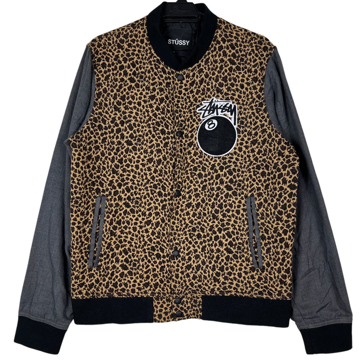 Stussy 🔥 STUSSY 8 BALL LEOPARD BOMBER JACKET Size US L / EU 52-54 / 3 - 1 Thumbnail