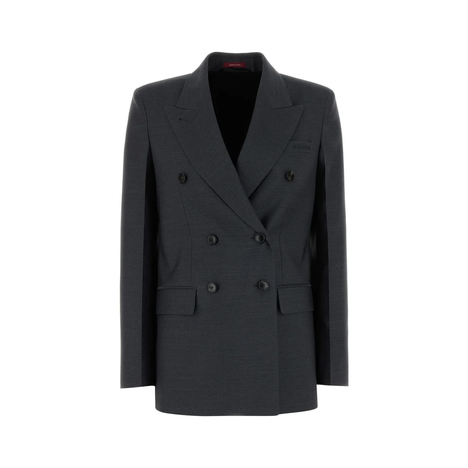 Gucci GUCCI Graphite Wool Blazer Jacket New & Authentic (Women's s Size M / US 6-8 / IT 42-44 - 1 Thumbnail