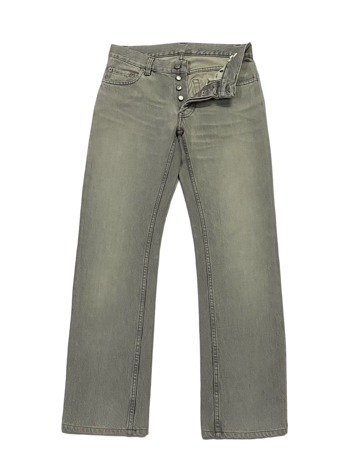 Helmut Lang Vintage Helmut Lang Raw Washed Wide Denim Pants Size US 28 / EU 44 - 2 Thumbnail