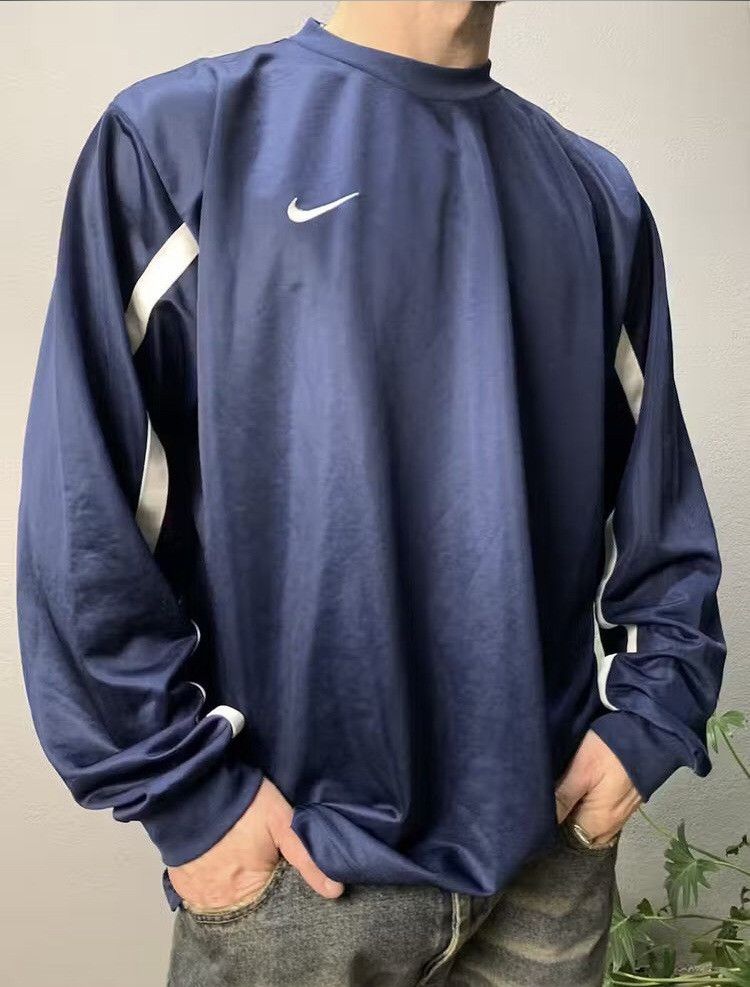 Nike Nike Drill Rugby LongSleeve Vintage Size US XL / EU 56 / 4 - 4 Thumbnail