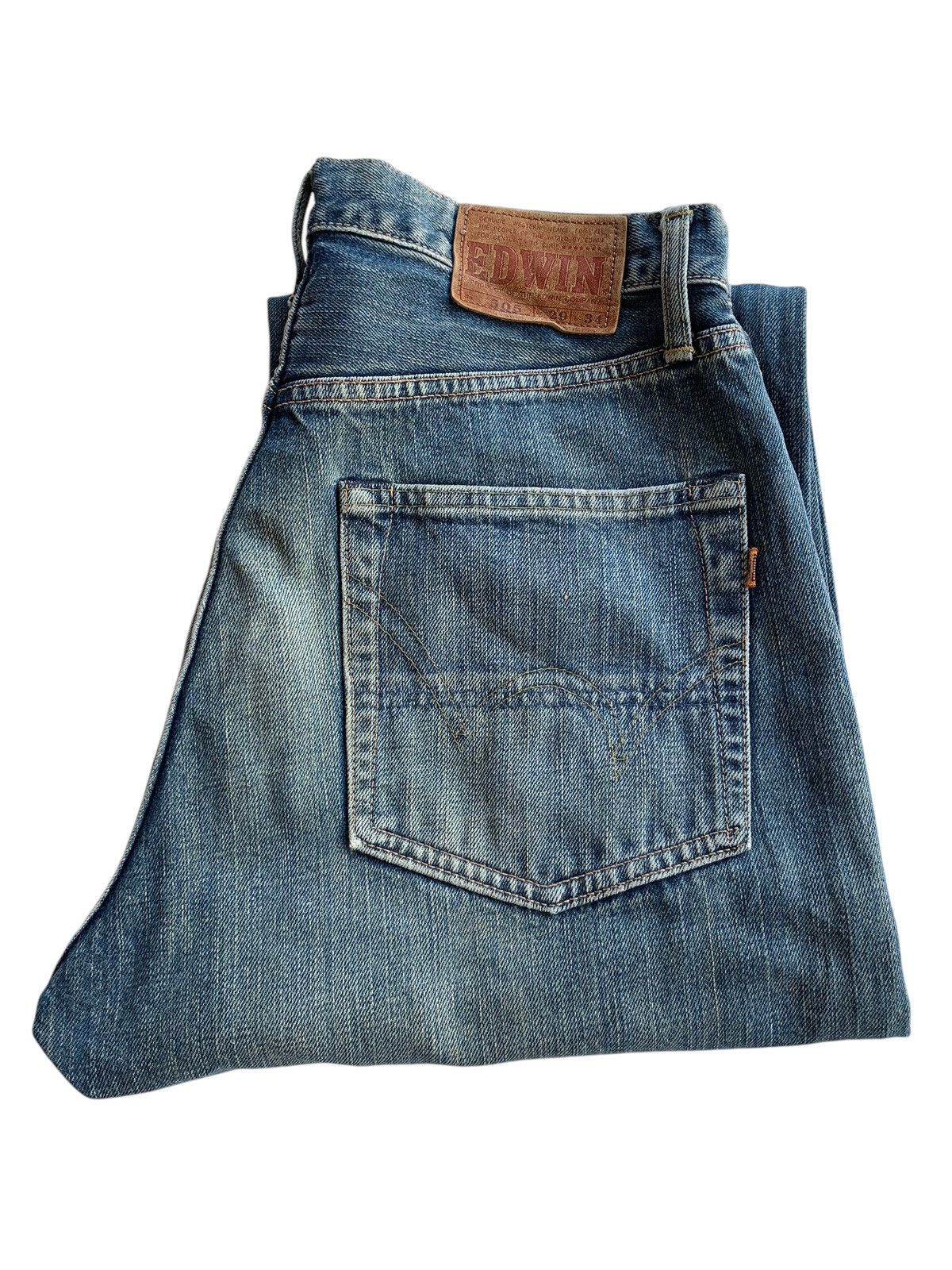Edwin × Kapital × Vintage VINTAGE EDWIN 505 SELVEDGE RUSTY DISTRESSED DENIM Size US 30 / EU 46 - 10 Thumbnail
