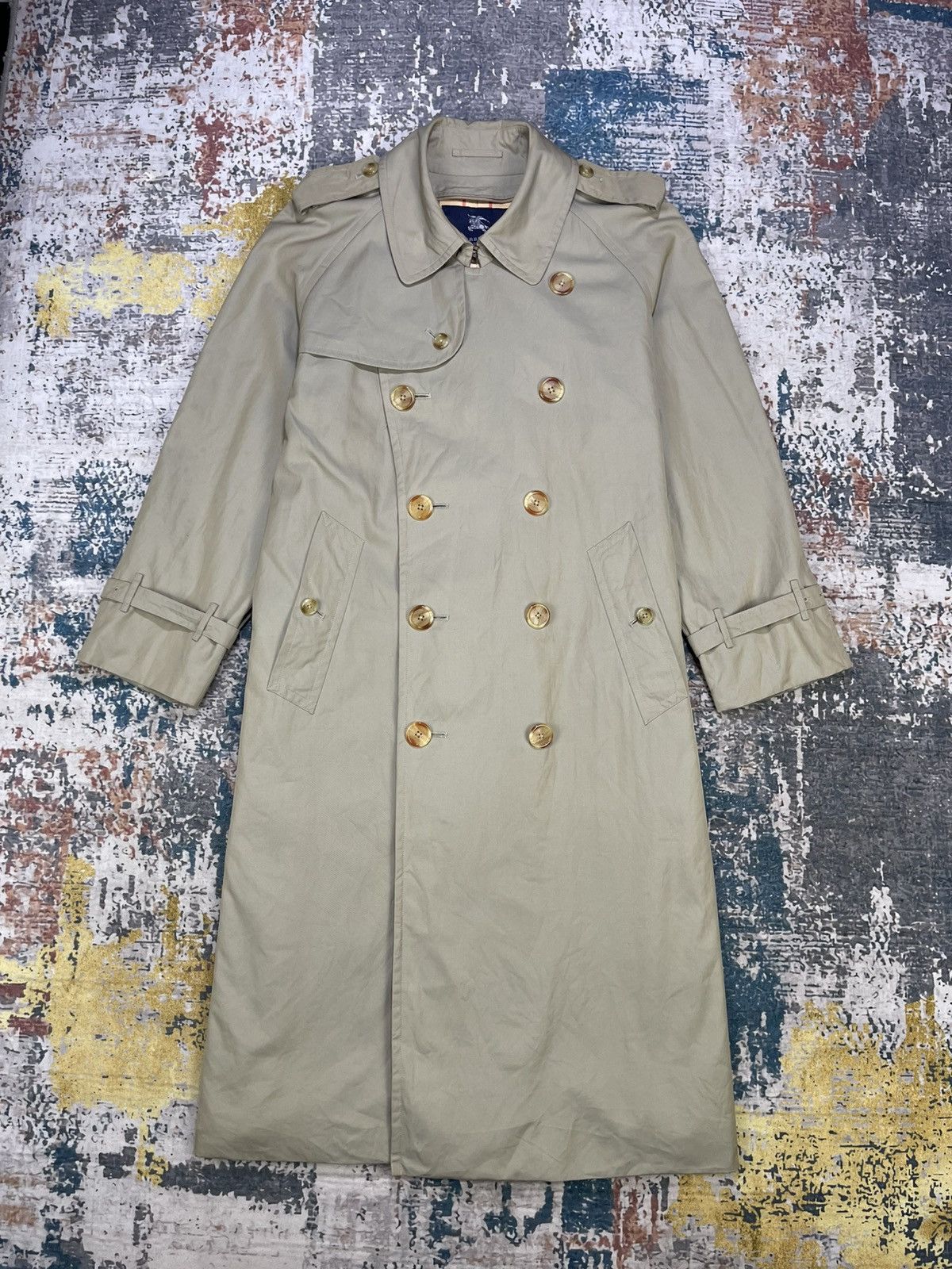 Burberry Vtg Burberry London Nova Check Double Layer Trench Coats Size US L / EU 52-54 / 3 - 3 Thumbnail