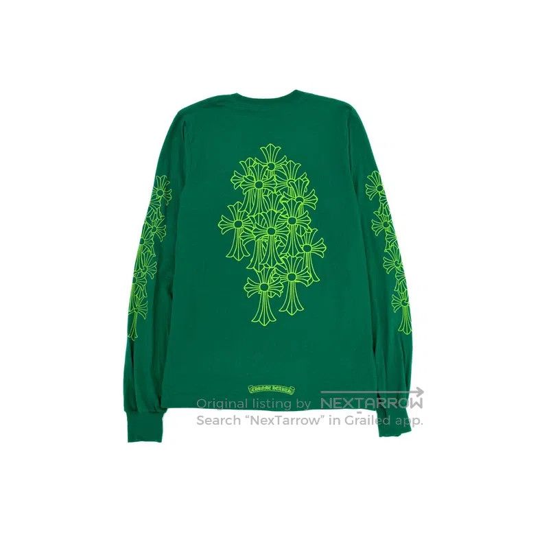 Chrome Hearts CHROME HEARTS Size S Green Phantom Cross Long Sleeve Size US S / EU 44-46 / 1 - 1 Thumbnail