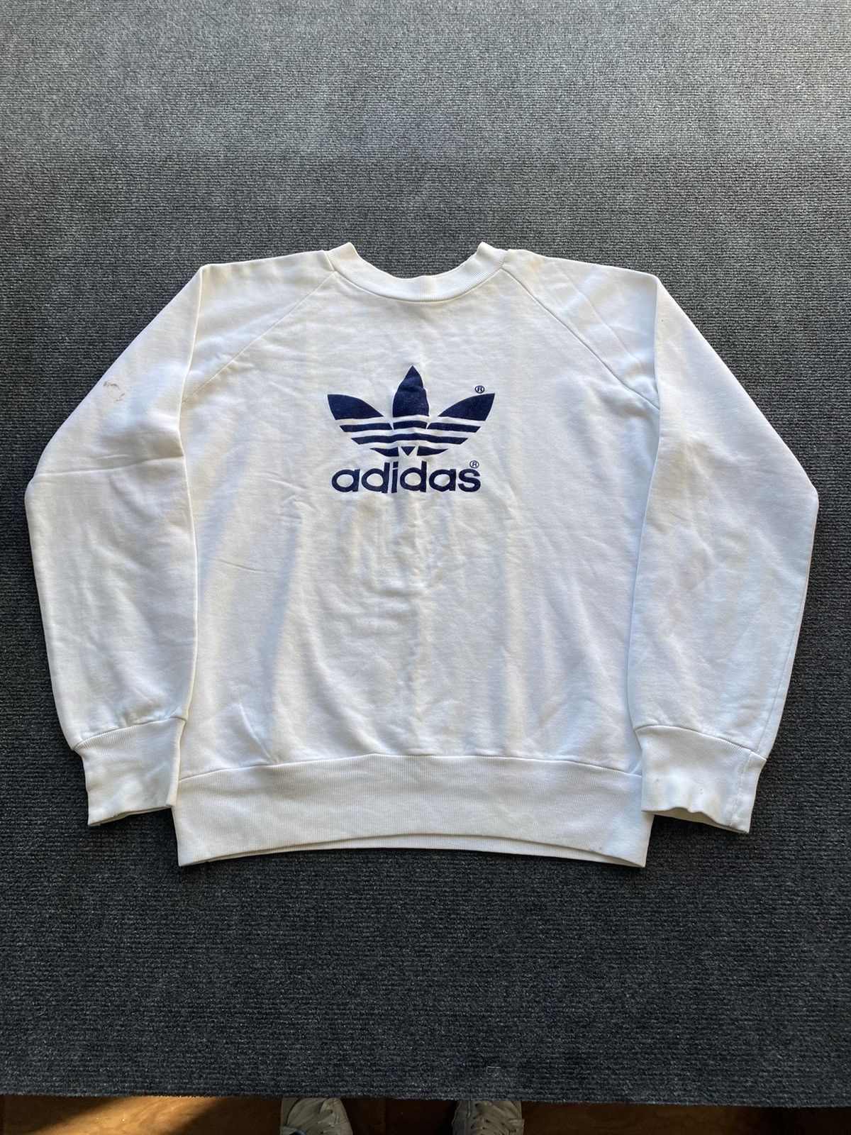 Adidas 🔥1970s Adidas west germany white women m sweatshirt Size M / US 6-8 / IT 42-44 - 1 Thumbnail