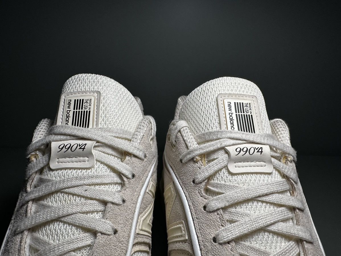 New Balance × Stussy New balance 990v4 MiUSA Made in USA Stussy Cream 44.5 Size US 10.5 / EU 43-44 - 9 Thumbnail